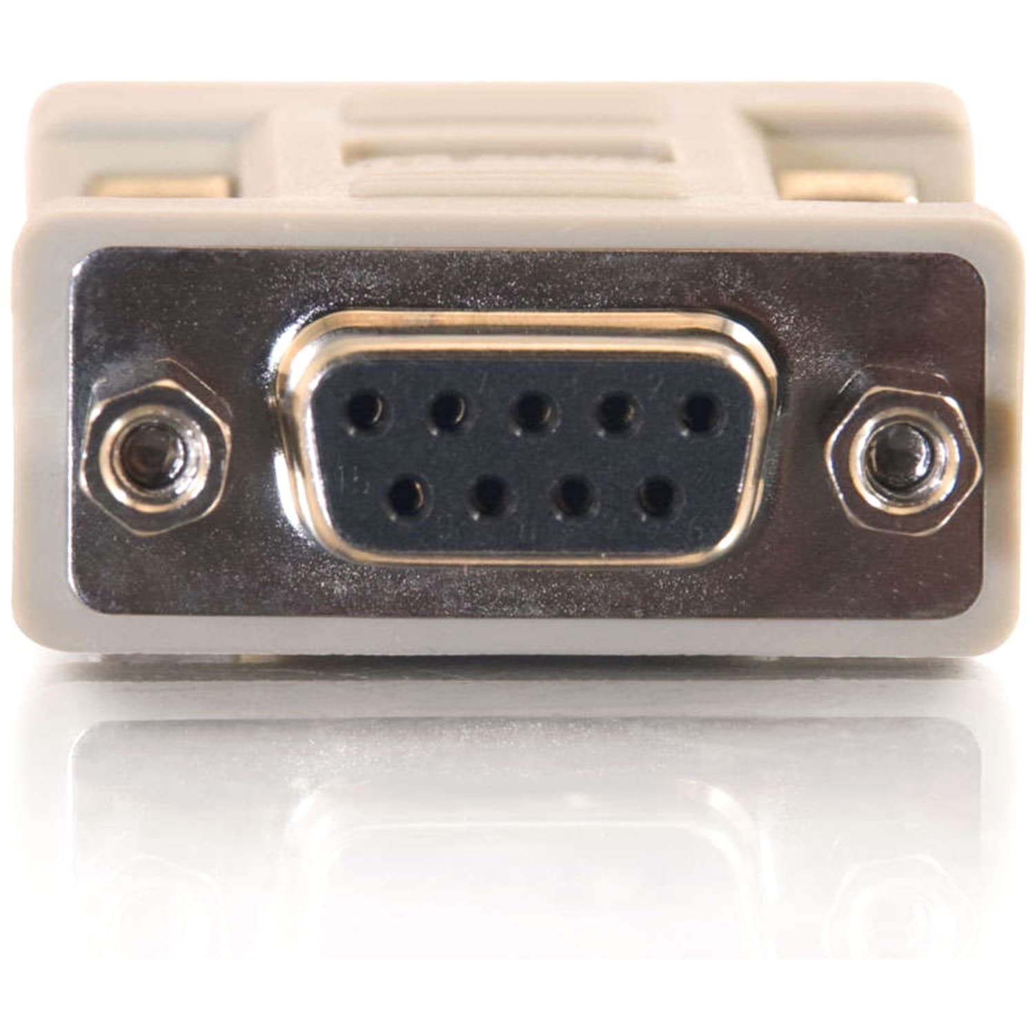 C2G DB9 Male to DB9 Female Null Modem Adapter - 1 x 9-pin DB-9 RS-232 Serial Male - 1 x 9-pin DB-9 RS-232 Serial Female - Beige - 1 Each - Image 3