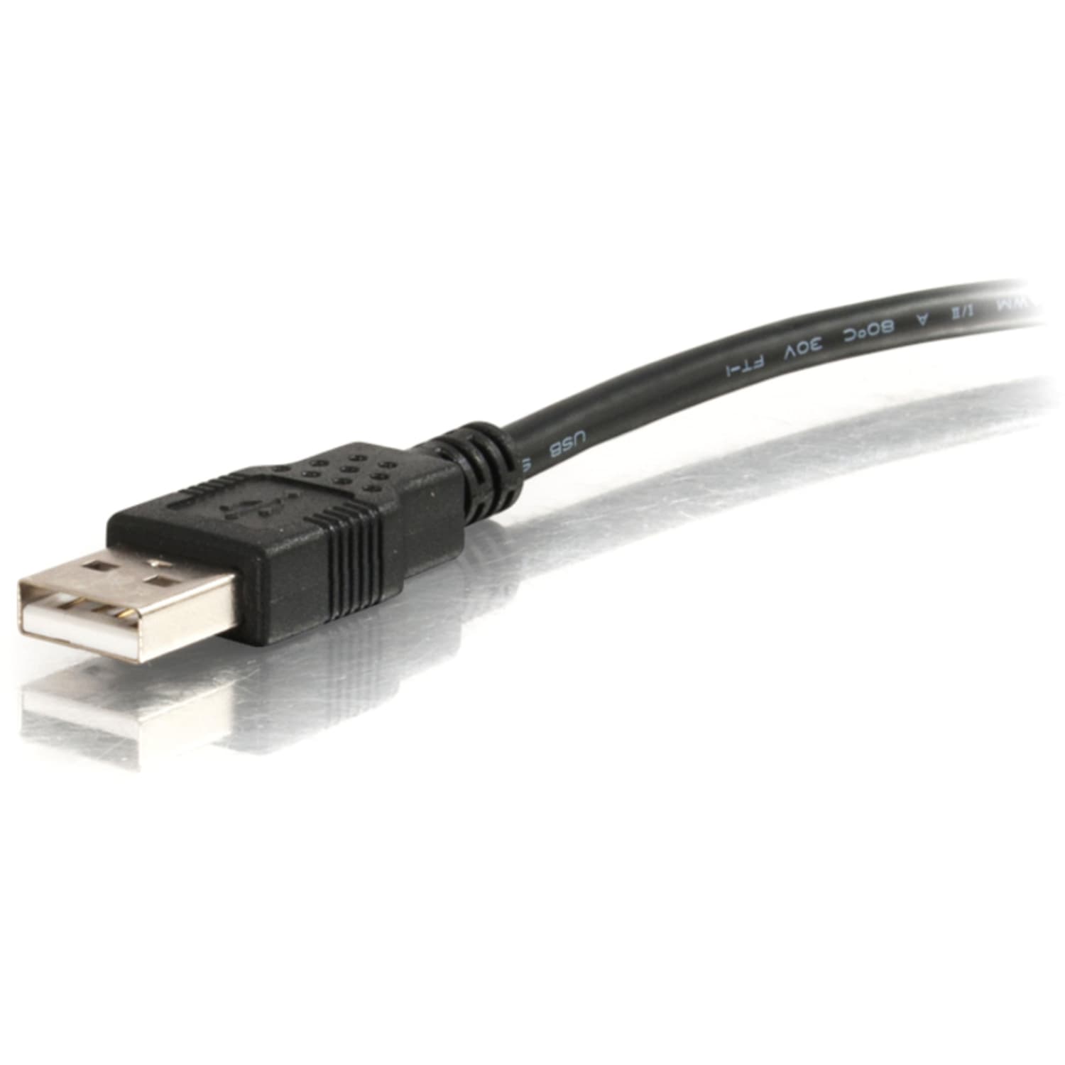 C2G 2m (6.6ft) USB 2.0 Cable - USB Cable - USB-A Male to USB Mini-B Male - Black - Type A Male - Mini Type B Male USB - 6.56ft - Black - Image 5