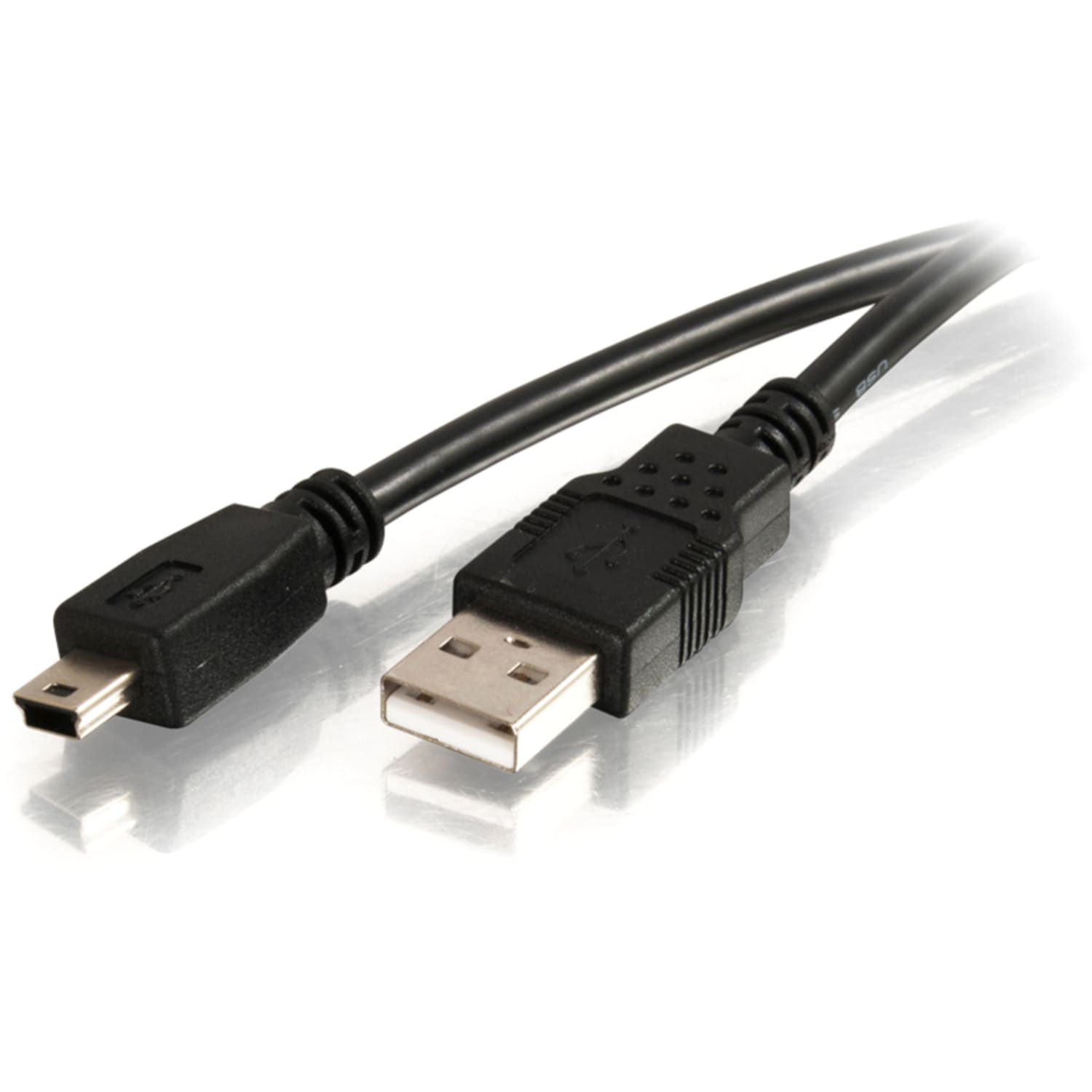 C2G 2m (6.6ft) USB 2.0 Cable - USB Cable - USB-A Male to USB Mini-B Male - Black - Type A Male - Mini Type B Male USB - 6.56ft - Black - Image 6