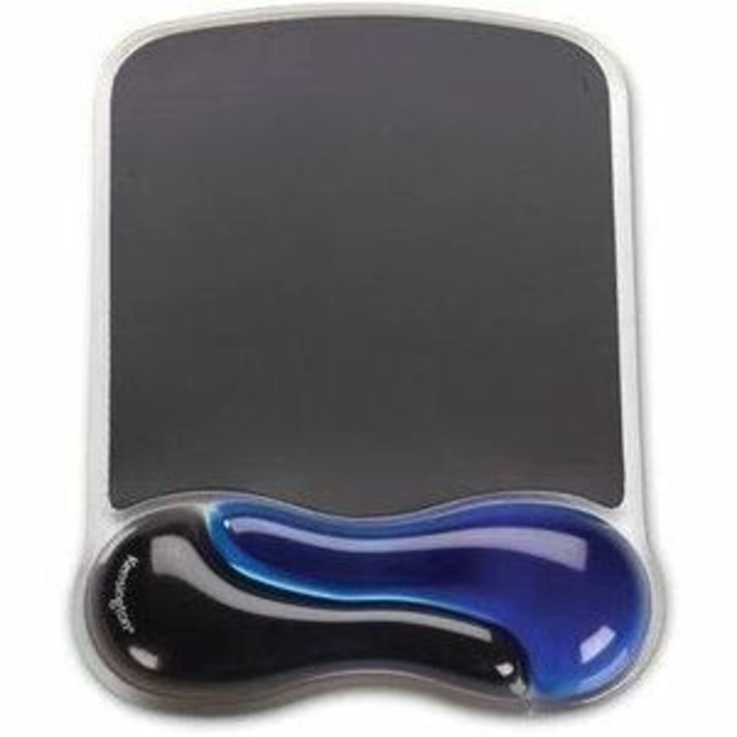 Kensington Duo Gel Mouse Pad Wrist Rest, Black/Blue - Image 4