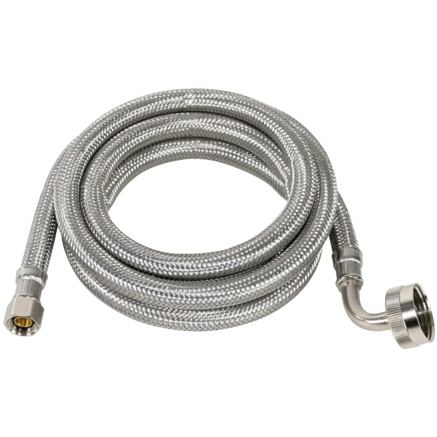 Certified Appliance Accessories Braided Stainless Steel Dishwasher Connector with FGH Elbow - 60in - Silver, Stainless Steel - Stainless Steel, Vinyl, Polyvinyl Chloride (PVC), Polyester - Image 3