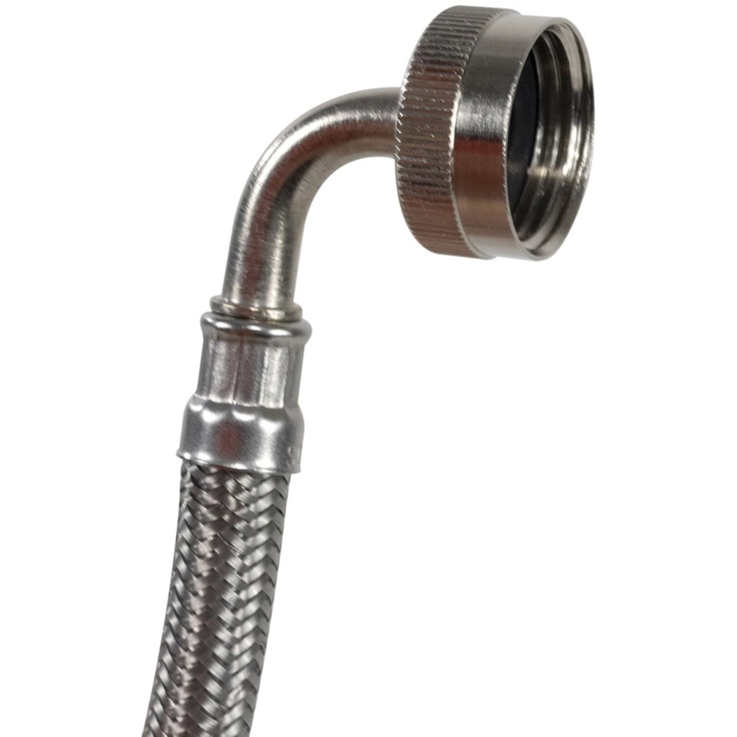 Certified Appliance Accessories Braided Stainless Steel Dishwasher Connector with FGH Elbow - 60in - Silver, Stainless Steel - Stainless Steel, Vinyl, Polyvinyl Chloride (PVC), Polyester - Image 5