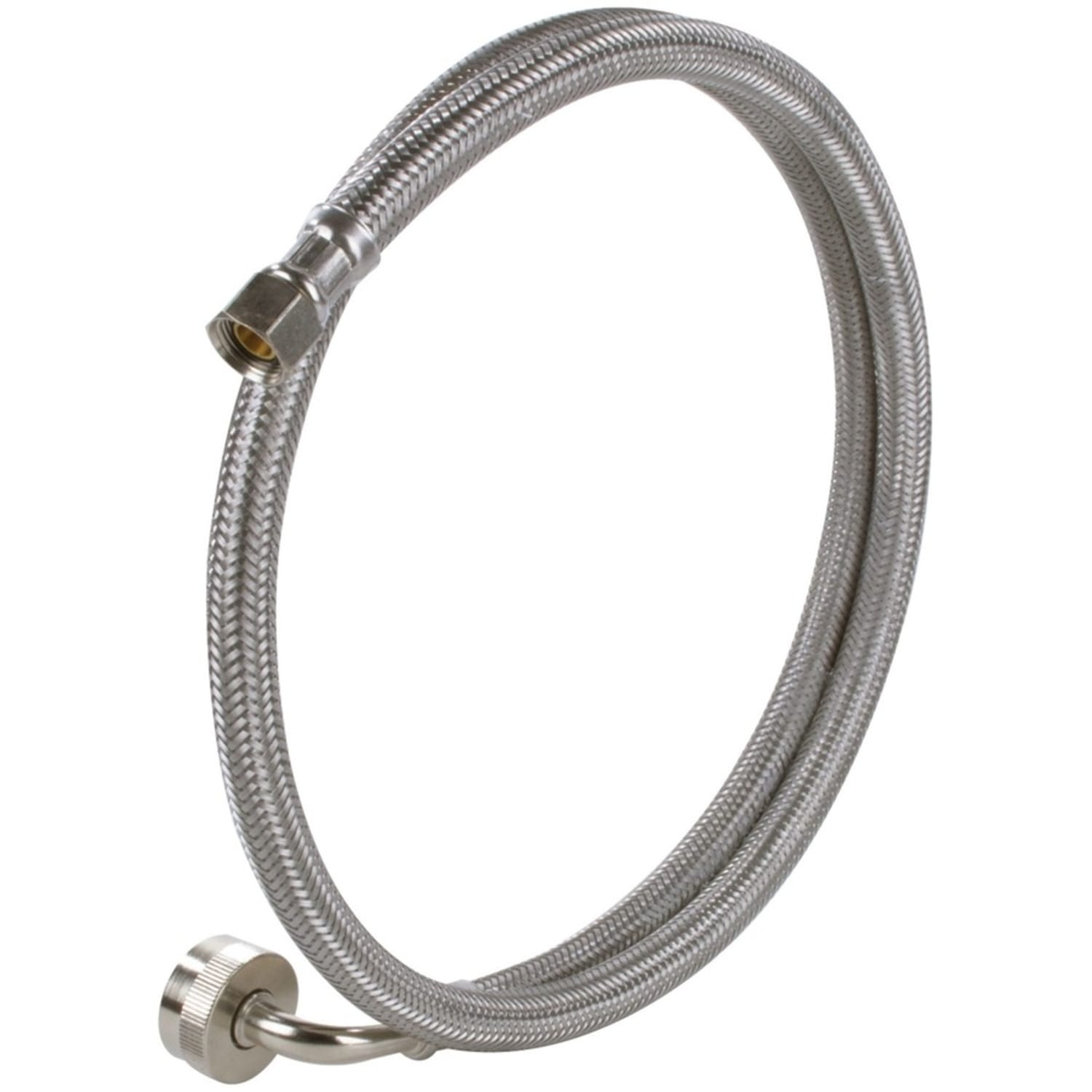 Certified Appliance Accessories Braided Stainless Steel Dishwasher Connector with FGH Elbow - 60in - Silver, Stainless Steel - Stainless Steel, Vinyl, Polyvinyl Chloride (PVC), Polyester - Image 6