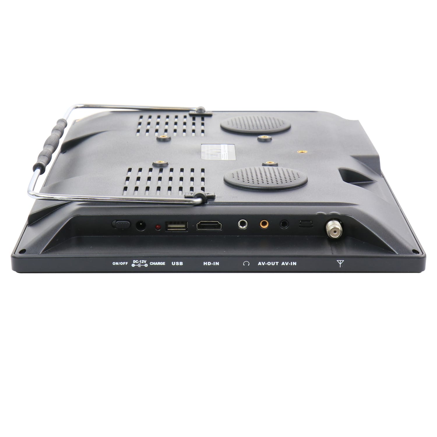 Trexonic Portable Rechargeable 15.4in LED TV, Black - Image 3