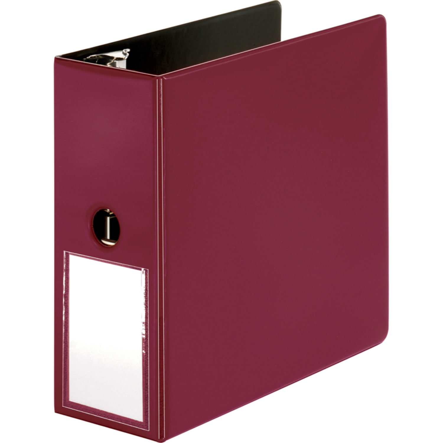 Business Source 5in D-Ring Binder, 5in Ring, Burgundy - Image 4