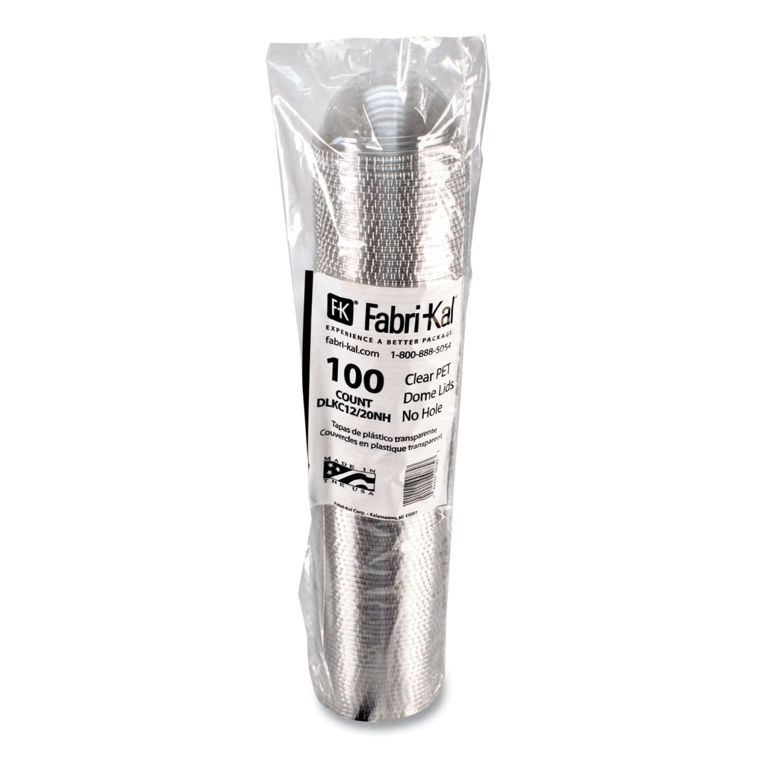 Fabri-Kal Kal-Clear/Nexclear Drink Cup Lids, Dome Lid With 1in Hole, Fits 12-20 Oz Cups, Clear, Carton Of 1,000 Lids - Image 4