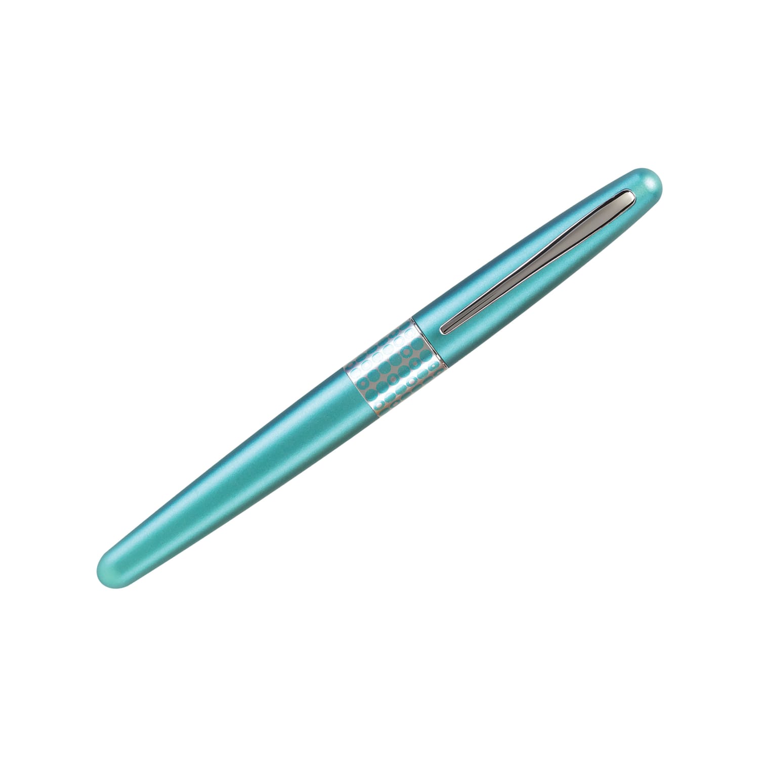 Pilot MR Retro Fountain Pen, Fine Point, Turquoise Dots Barrel, Black Ink - Image 3