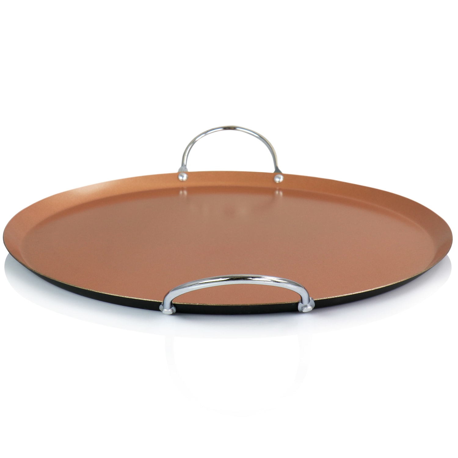 Oster Non-Stick Carbon Steel Stonefire Comal, 14in, Copper - Image 4
