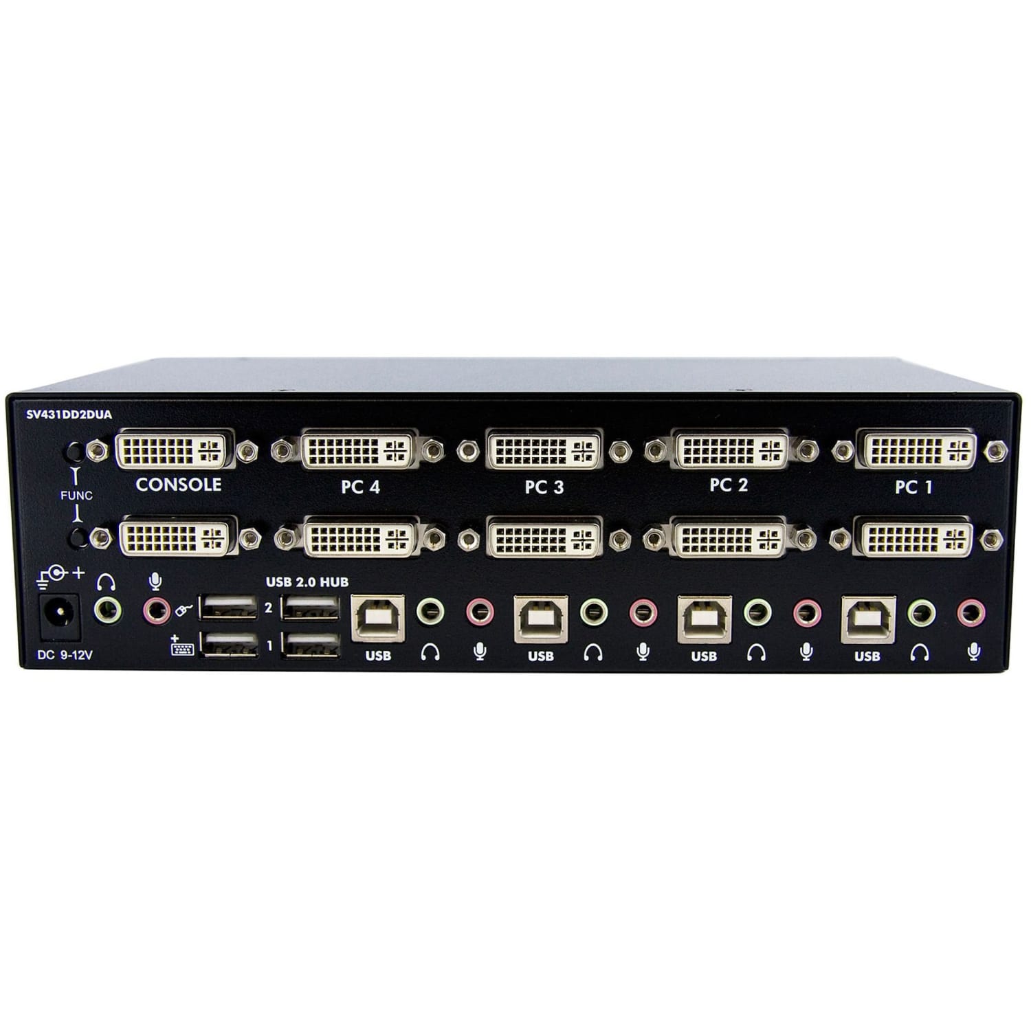 StarTech.com 4-Port Dual KVM Switch with Audio for DVI Computers - Built-in USB Hub (SV431DD2DUA) - KVM/audio/USB switch - SV431DD2DUA - Image 5