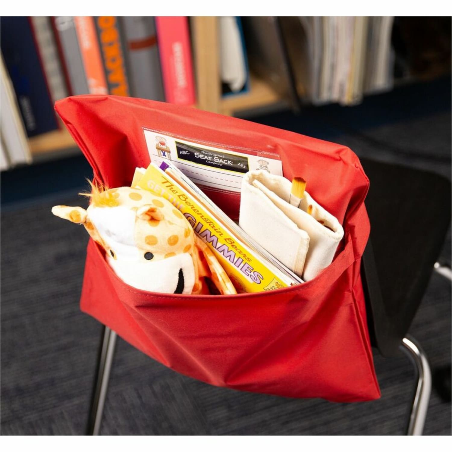 Victor Seat Sack Chair Cover Classroom Pack 12in x 12in Assorted Colors Pack Of 25 Covers PopularChairscom