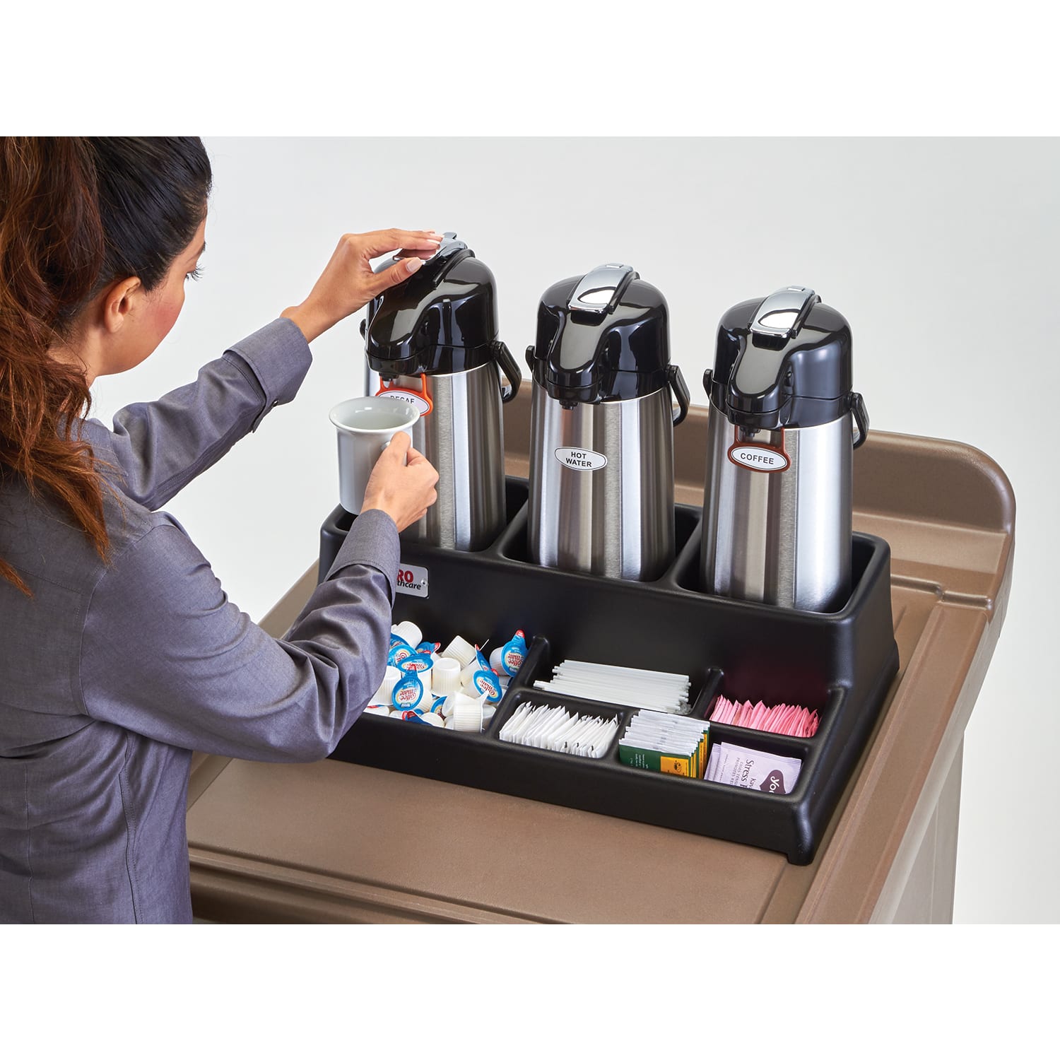 Cambro Airpot And Condiment Station, Black - Image 5