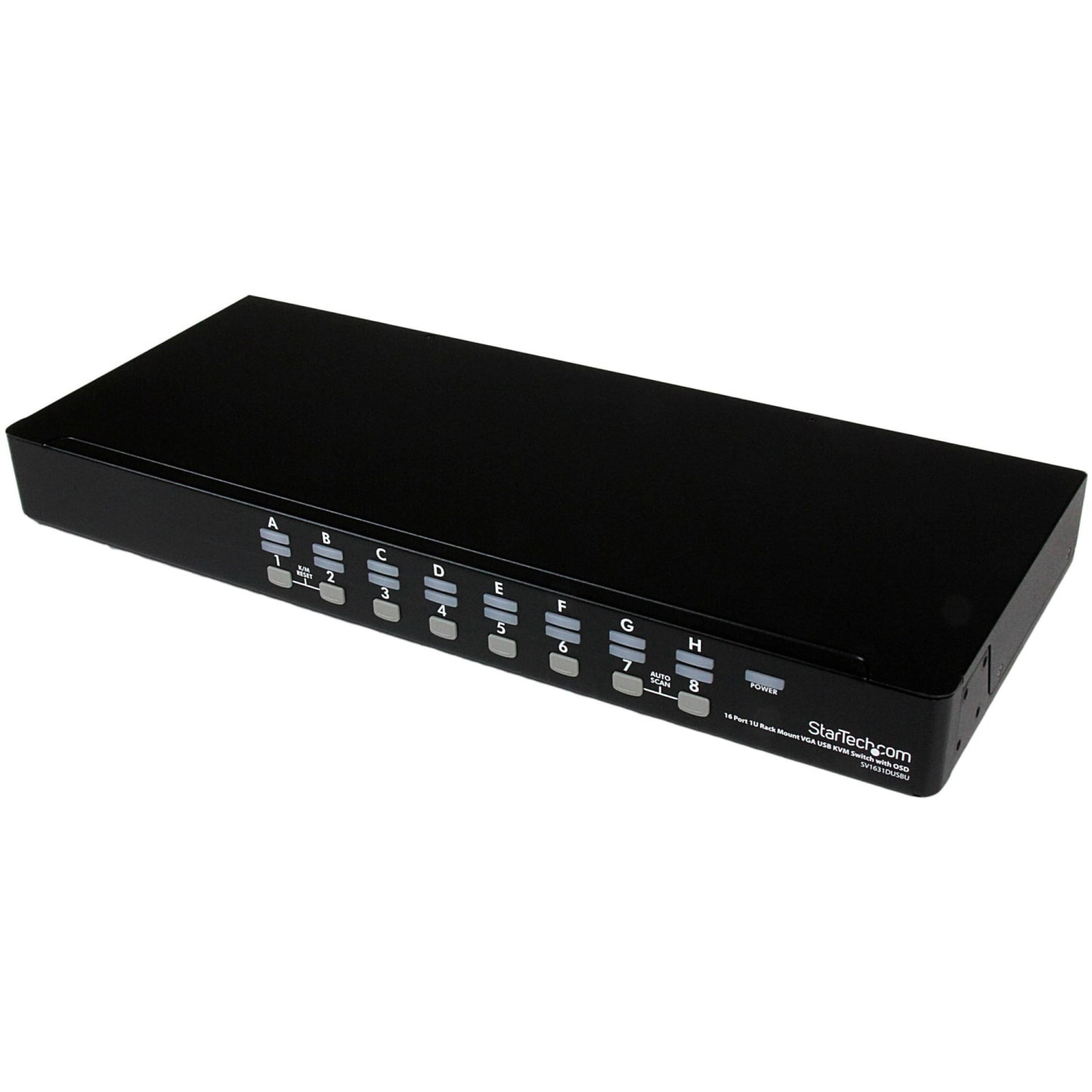 StarTech.com 16 Port 1U Rackmount USB KVM Switch with OSD - Control up to 16 USB computers from a single keyboard, mouse and monitor - usb kvm switch - 16 port kvm switch - vga kvm switch -rack mount kvm - Image 6
