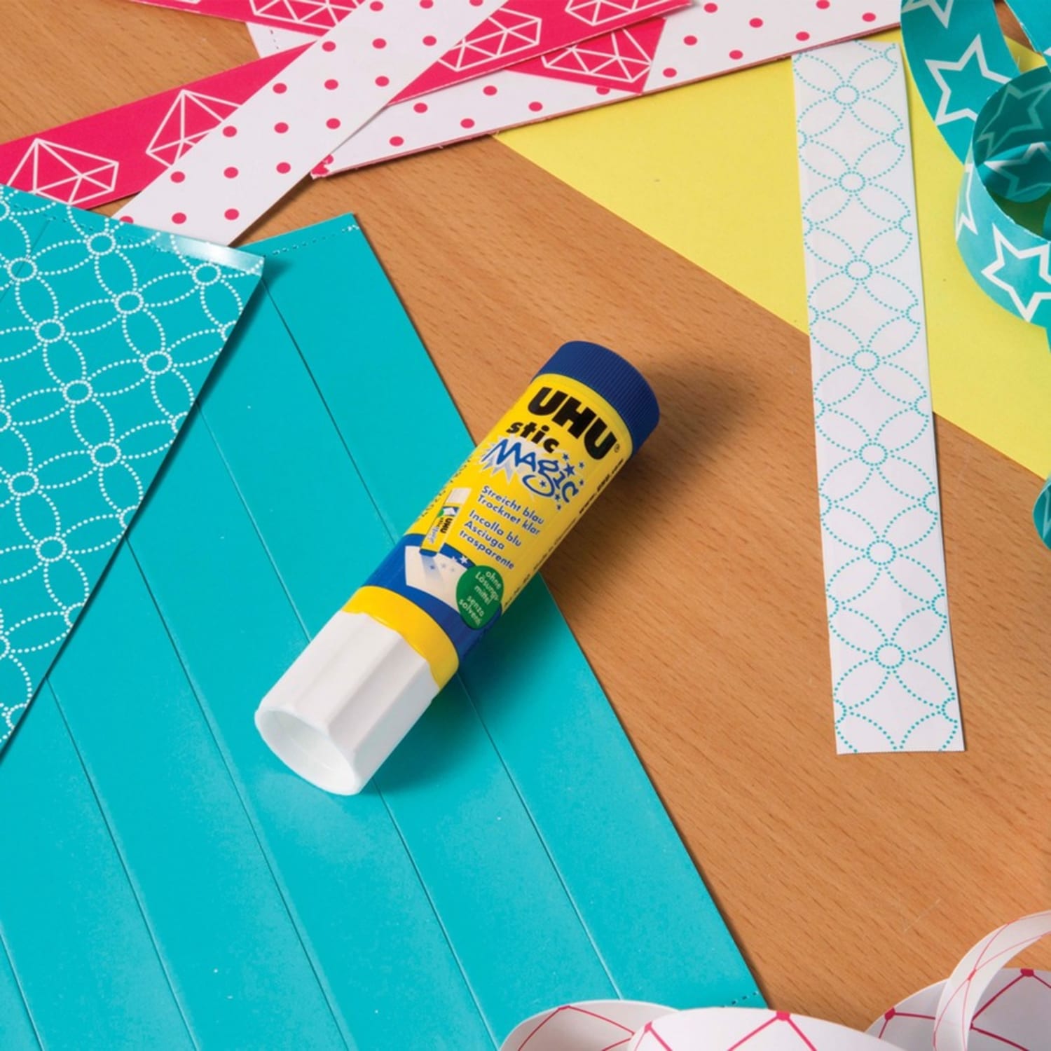 Saunders UHU stic Color Glue Sticks, 1.41 Oz, Blue, Box Of 12 - Image 4