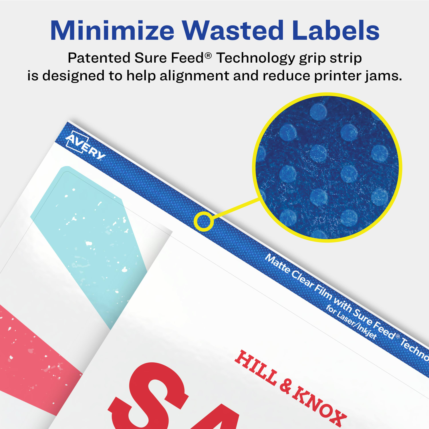 Avery Permanent Labels With Sure Feed, 94255-CMF25, Rectangle, 4-3/4in x 7-3/4in, Matte Clear, Pack Of 50 - Image 5