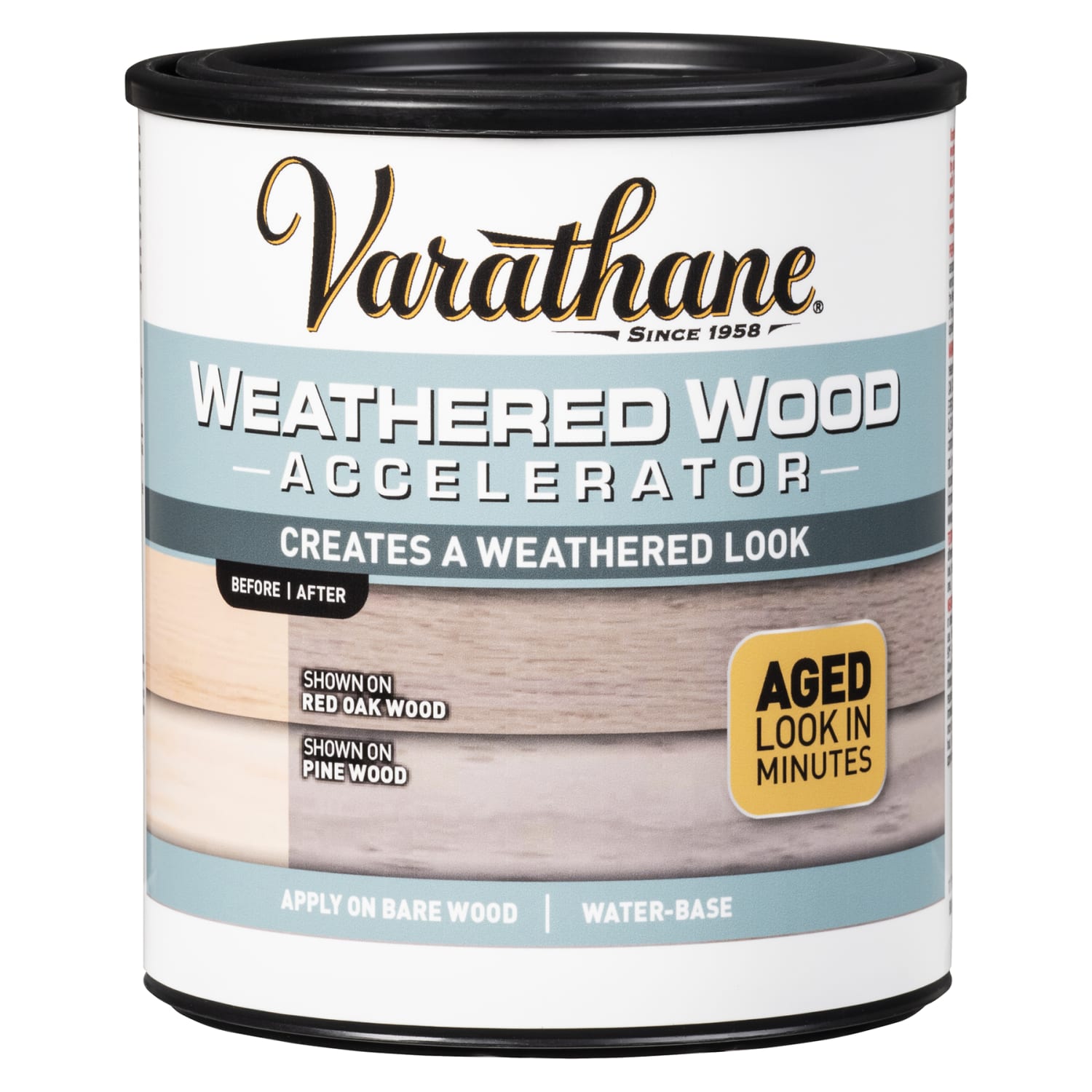 Varathane Weathered Wood Accelerator, 32 Oz, Clear, Pack Of 2 Cans