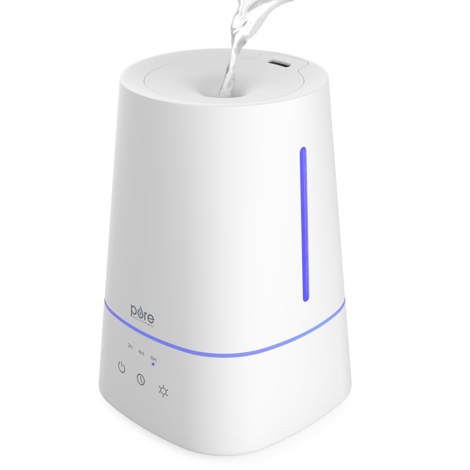 Pure Enrichment HUME Max Top-Fill Ultrasonic Cool Mist Humidifier, 11-1/2in x 7-1/2in, White - Image 4