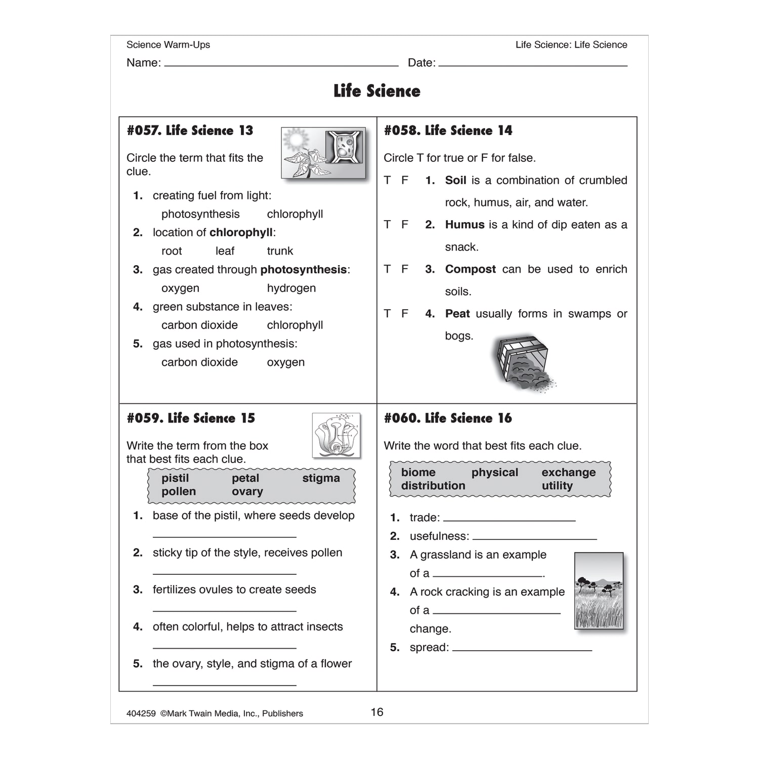 Mark Twain Media Science Warm-Ups, Grades 5-8 - Image 3