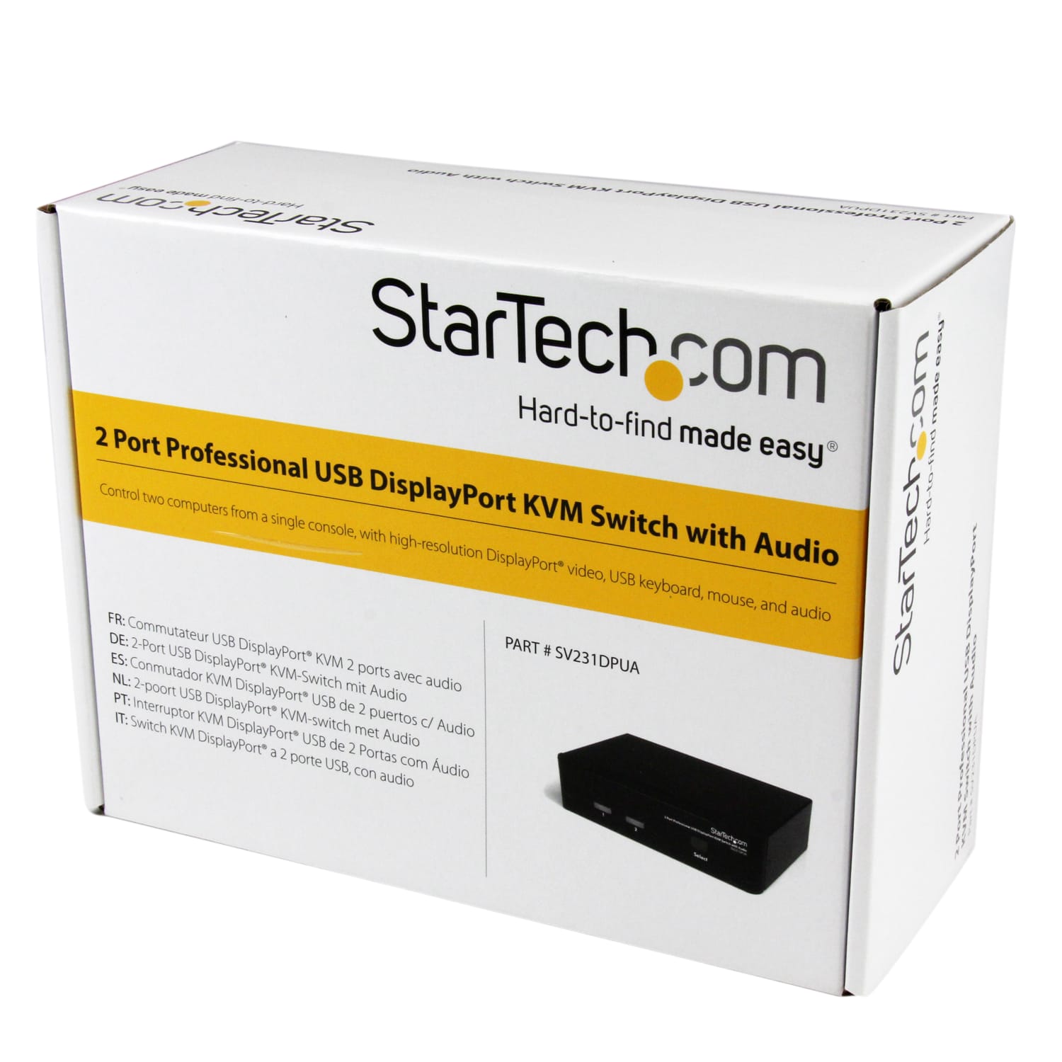 StarTech.com 2 Port Professional USB DisplayPort KVM Switch with Audio - Image 5