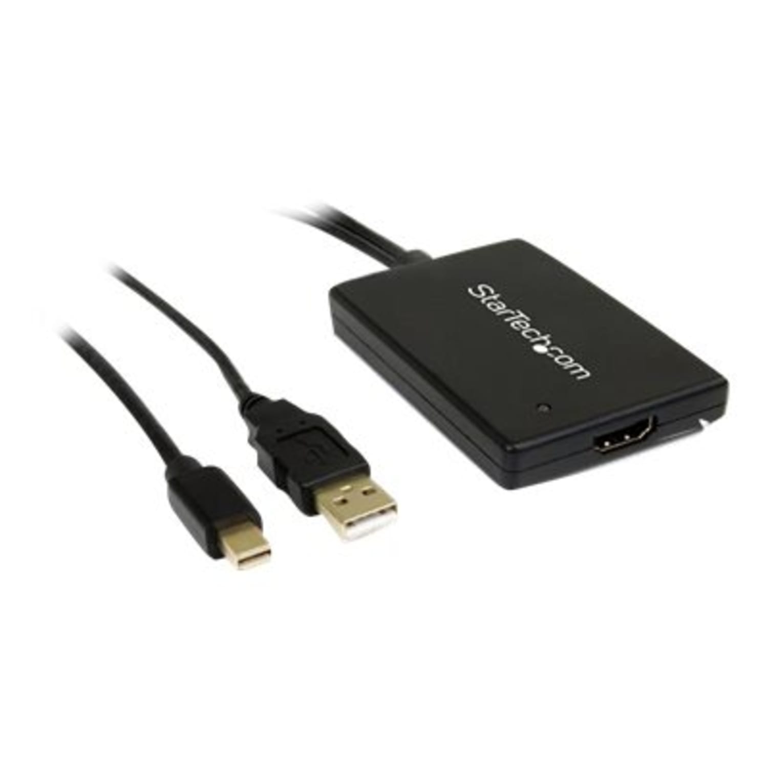 StarTech.com Mini DisplayPort to HDMI Adapter with USB Audio - Mini DP to HDMI (MDP2HDMIUSBA) - Video converter - DisplayPort - HDMI - black - Image 6