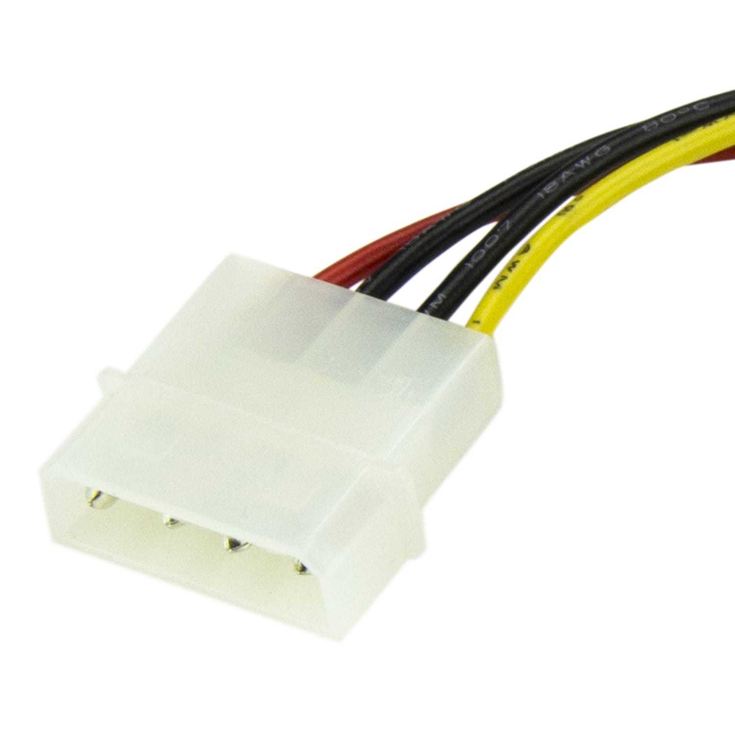 StarTech.com 6in 4 Pin LP4 to SATA Power Cable Adapter - Power a Serial ATA hard drive from a conventional LP4 power supply connection - LP4 to sata adapter - LP4 to sata power - 4 pin to sata power - 6in LP4 to sata cable - lp4 to sata - Image 4