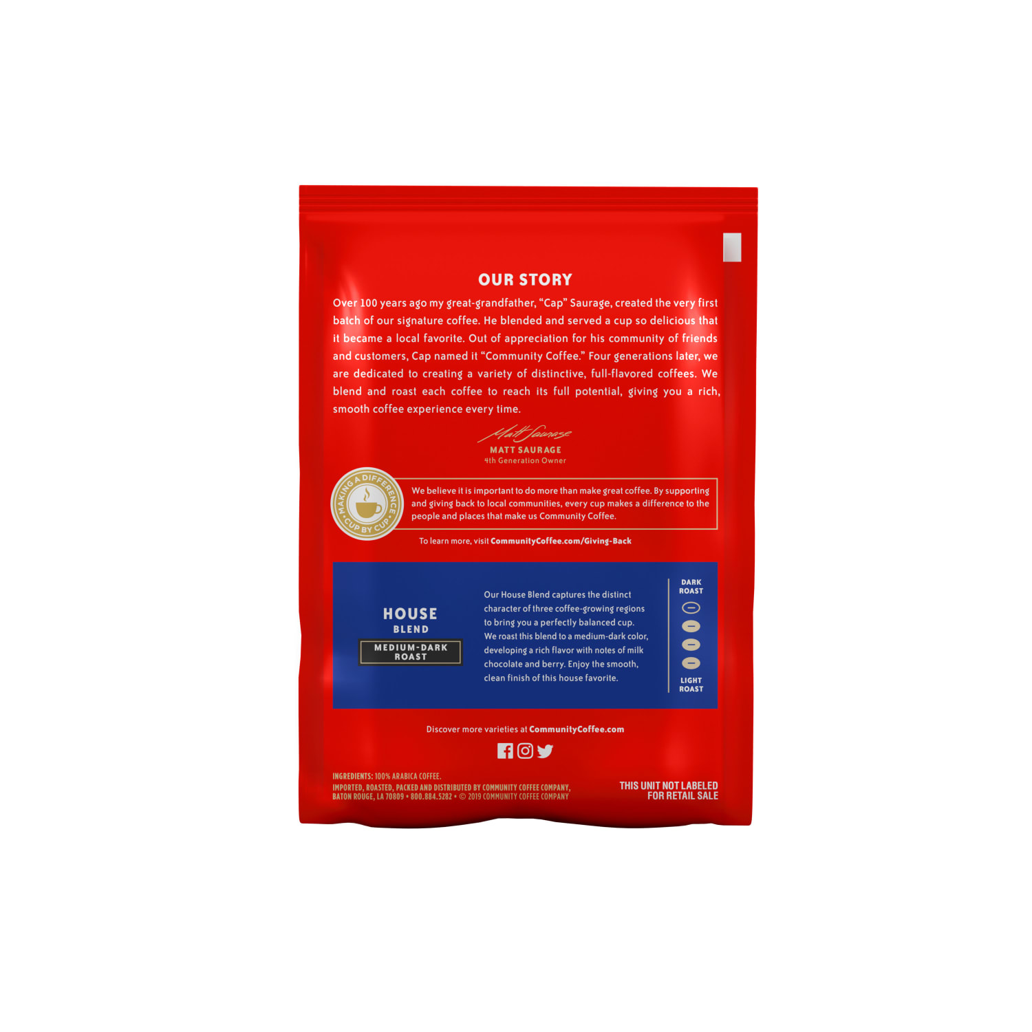 Community Coffee Arabica Single-Serve Coffee Packets, House Blend, Carton Of 20 - Image 4