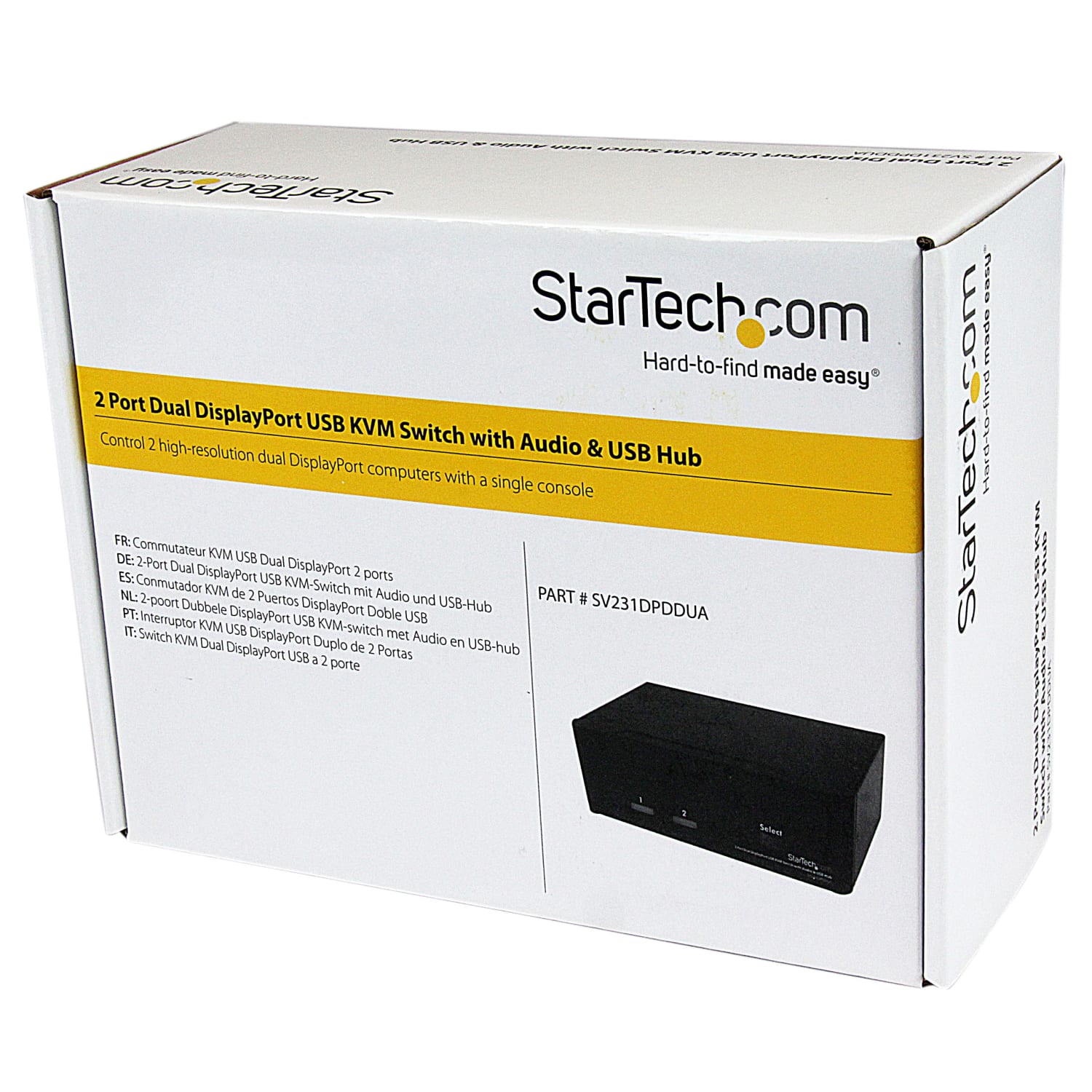 StarTech.com 2 Port Dual DisplayPort USB KVM Switch with Audio - Control 2 high-resolution dual DisplayPort computers with a single console - Image 5