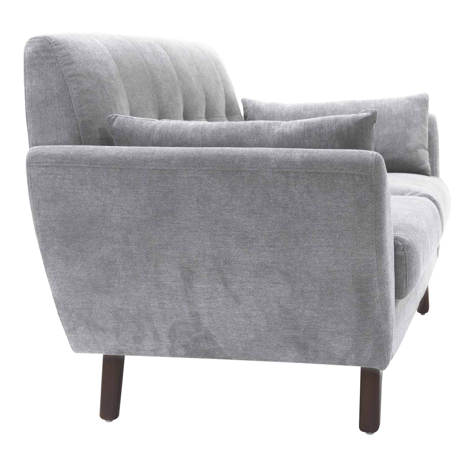 Serta Artesia Collection Loveseat, Smoke Gray/Chestnut - Image 5