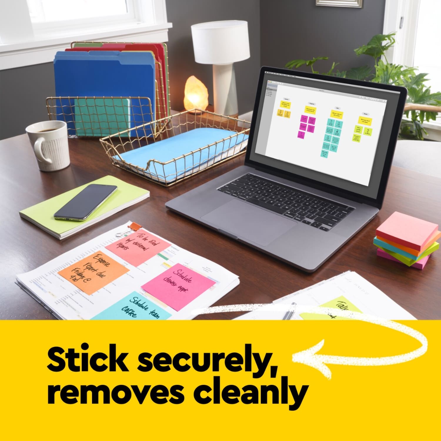 Post-it Sticky Notes, 4 in x 6 in, 5 Pads, 100 Sheets/Pad, School and Office Supplies - Image 5