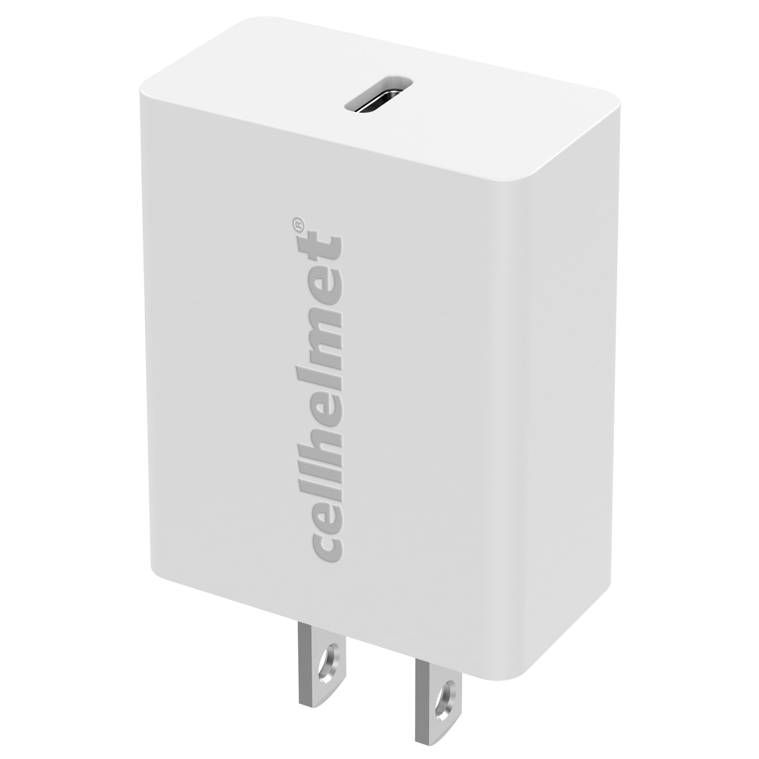 cellhelmet 20-Watt Single-USB Power Delivery Wall Charger With USB-C To Lightning Round Cable, 3ft, White - Image 5