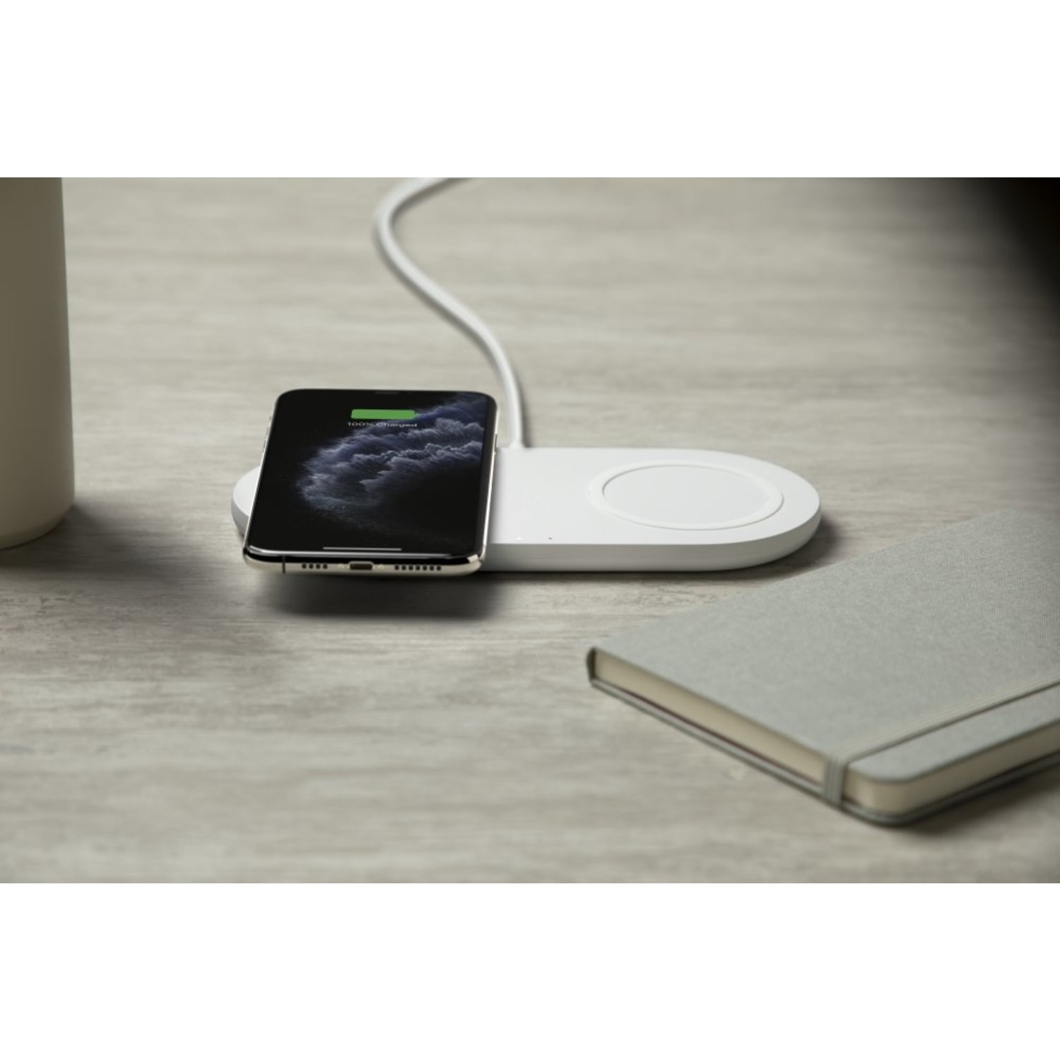 Belkin BoostCharge Dual 10-Watt Wireless Charging Pads, White - Image 6