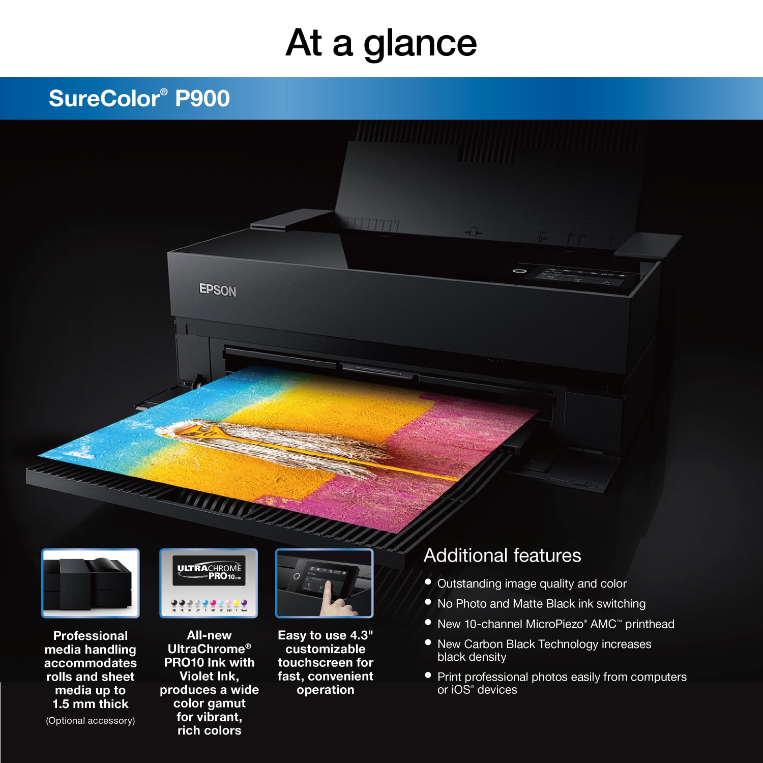 Epson SureColor P900 Color Inkjet Printer - Image 3