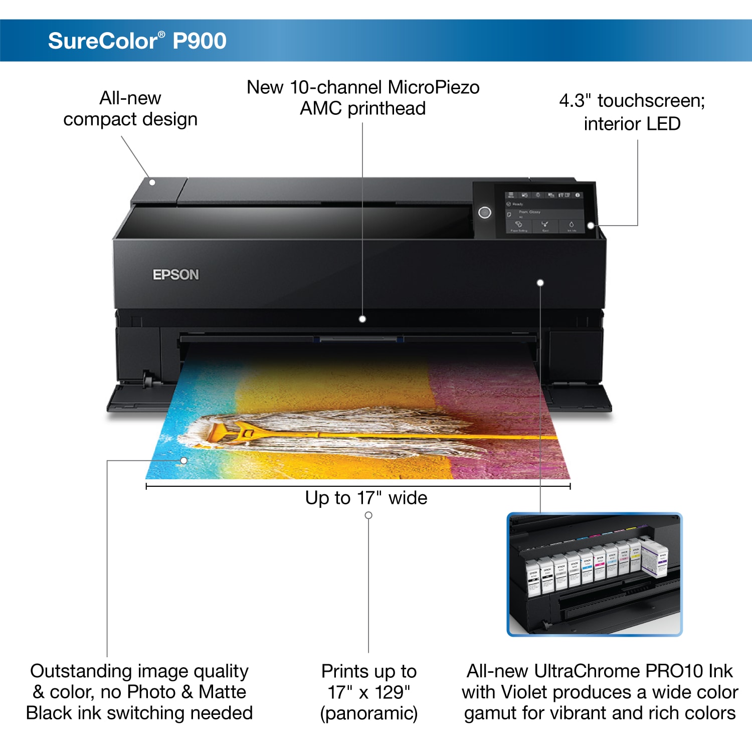 Epson SureColor P900 Color Inkjet Printer - Image 4