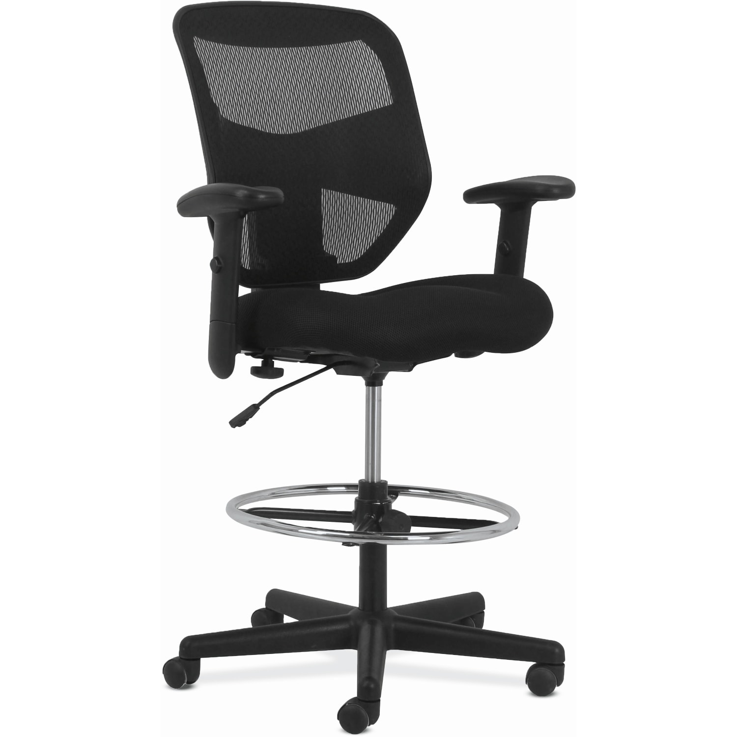 HON Prominent High-Back Task Stool, Black - Image 3