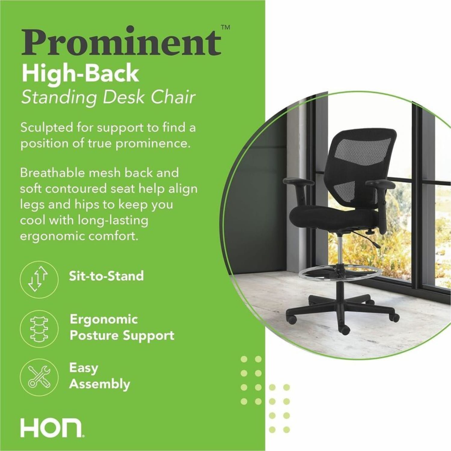 HON Prominent HighBack Task Stool Black PopularChairscom HON Prominent High Back Task Stool Black PopularChairscom