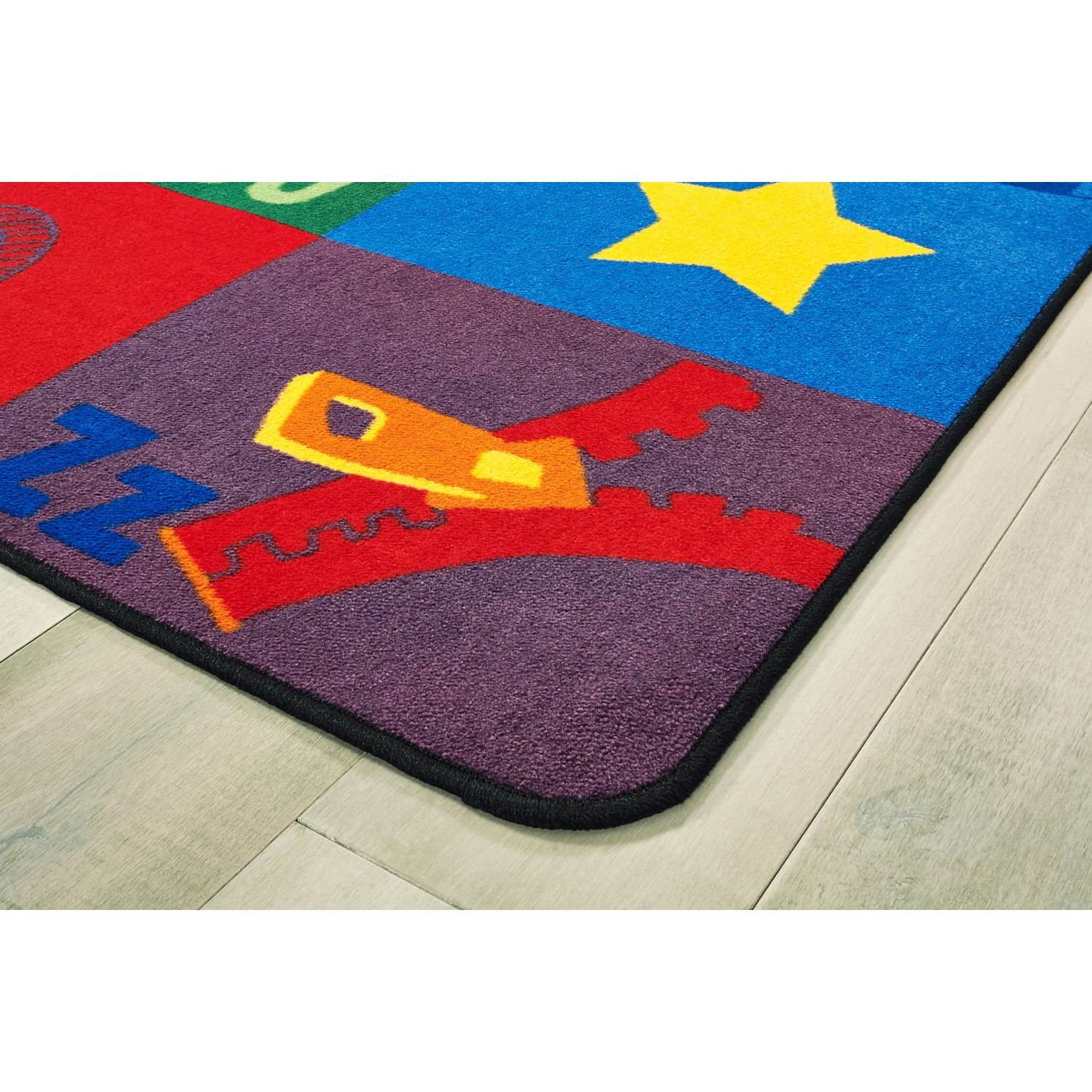 Carpets for Kids Premium Collection Sequential Seating Literacy ABC Classroom Rug, 6ft x 9ft, Multicolor - Image 3