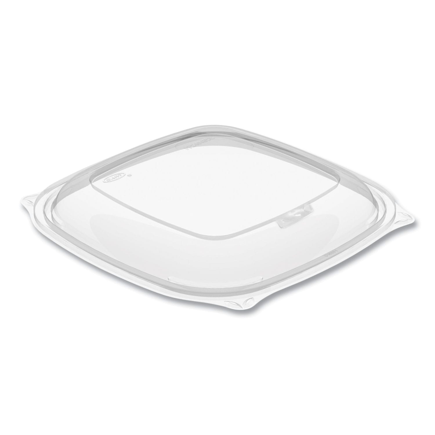 Dart PresentaBowls Pro Clear Square Bowl Lids, Large/Vented, 1inH x 8-1/2inW x 8-1/2inD, 63 Lids Per Bag, Carton Of 4 Bags