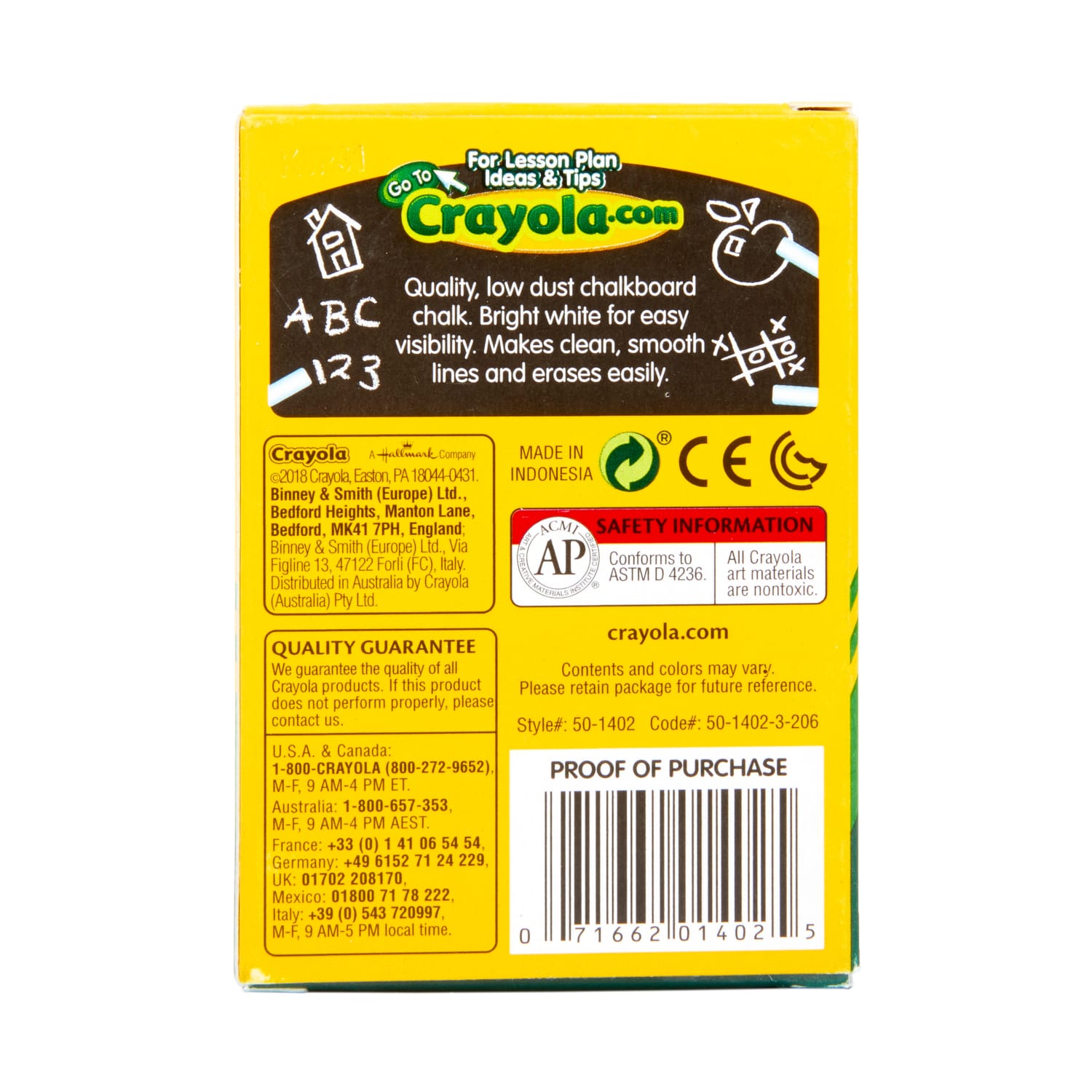 Crayola Anti-Dust Chalk, White, Box Of 12 Sticks - Image 5