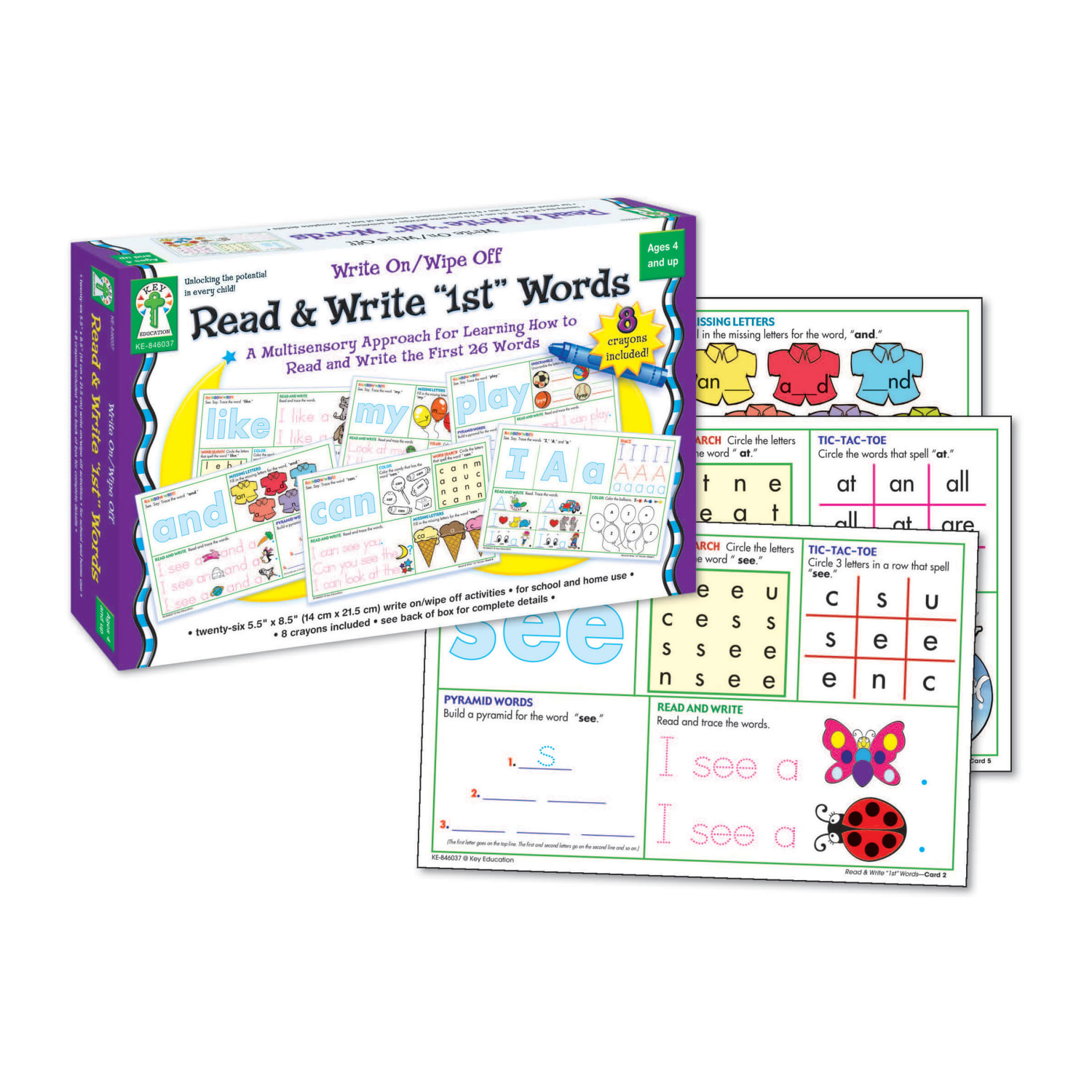 Key Education Write On/Wipe Off Read And Write 1st Words, Grades Pre-K - 1 - Image 3