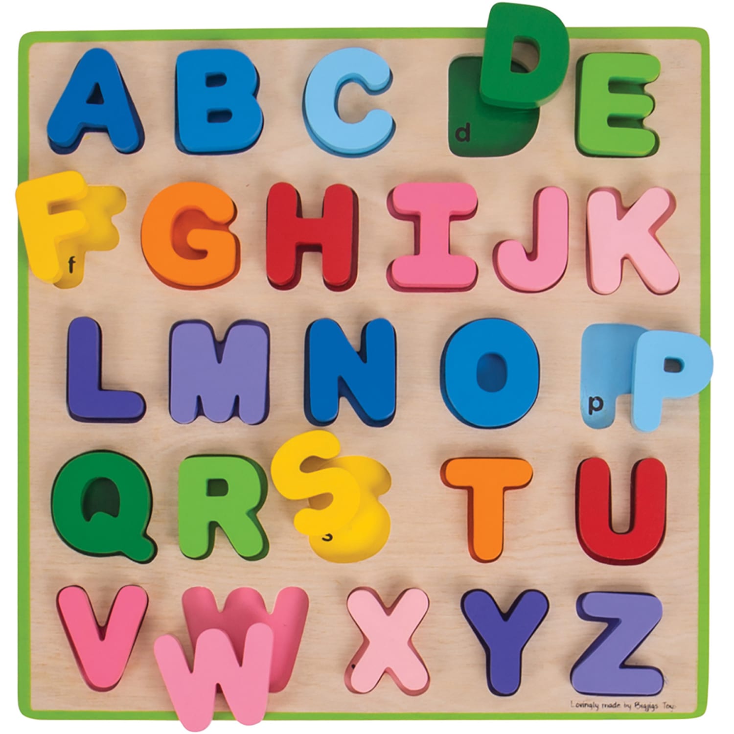 Bigjigs Toys Chunky Alphabet Puzzle - Uppercase - Image 3