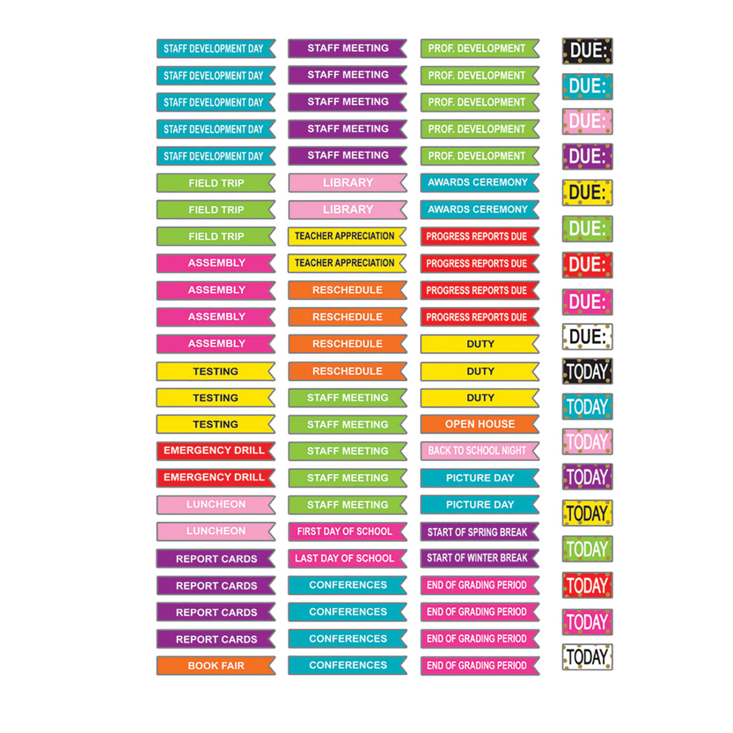 Teacher Created Resources 40-Week Lesson Planner, 8-1/2in x 11in, Confetti - Image 6