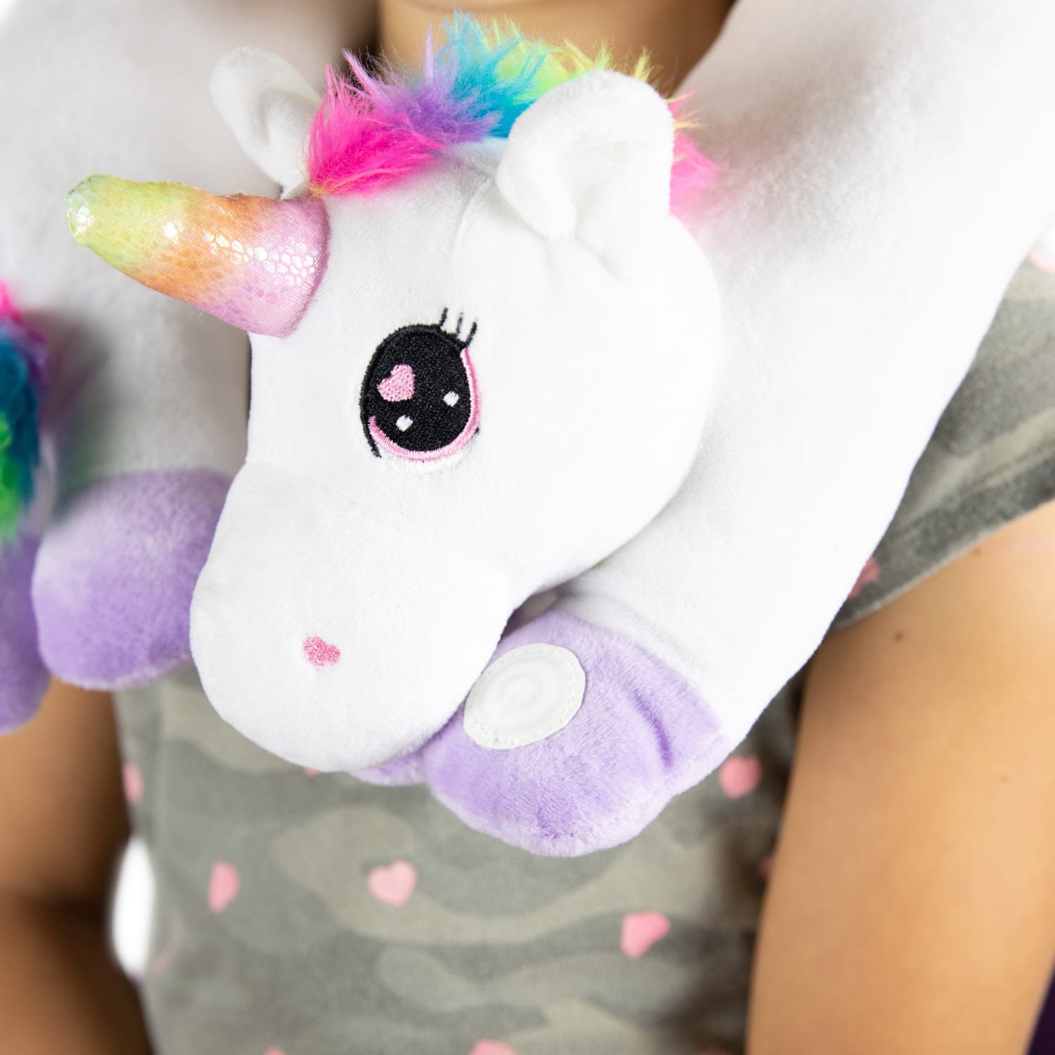 Bouncyband Sensory Vibrating Neck Pillow, 6inH x 12inW x 16inL, Unicorn - Image 6