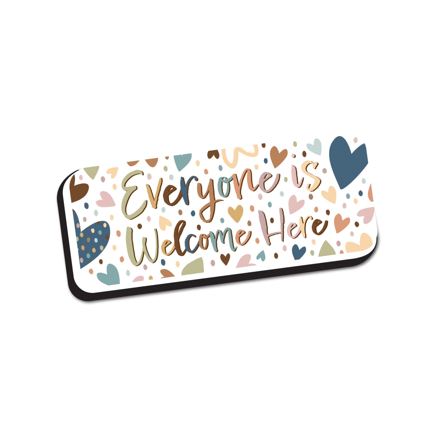 Ashley Productions Magnetic Whiteboard Eraser, Everyone is Welcome, Pack Of 6 - Image 3