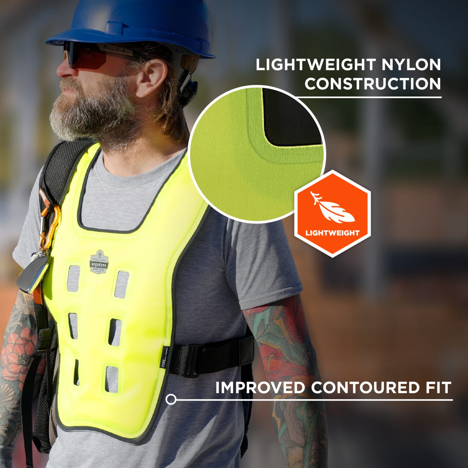 Ergodyne 6684 Dry Evaporative Cooling Vest, L/XL, Lime, Total Qty 1 - Image 6