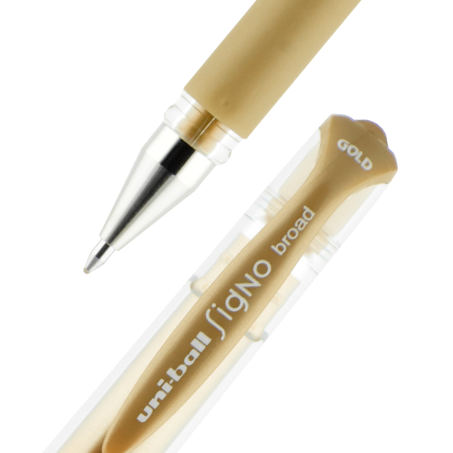 uniball Signo Gel Impact Pens, Bold Point (1.0mm), Gold Metallic - Image 3