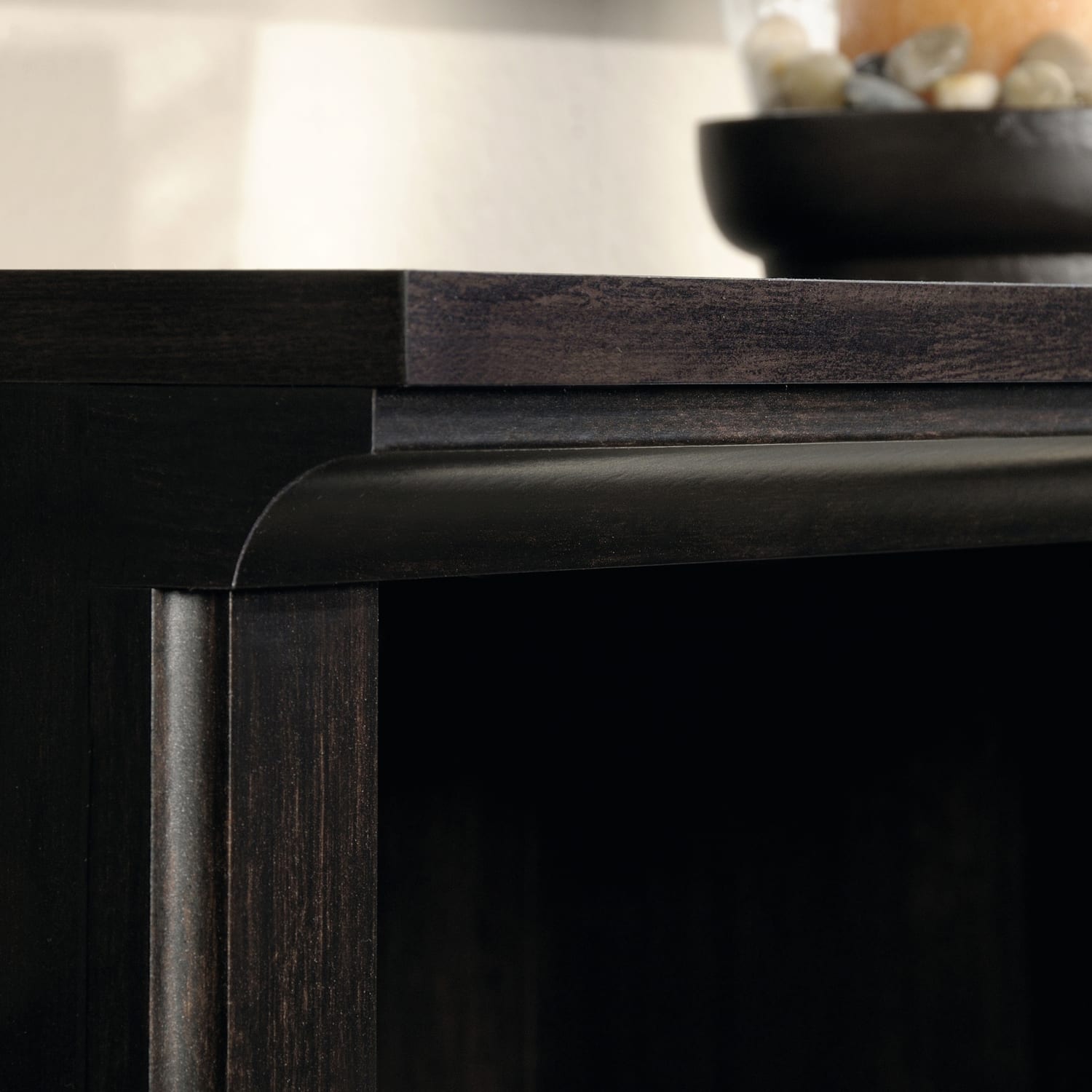 Sauder Select 44inH 3-Shelf Bookcase, Estate Black - Image 5