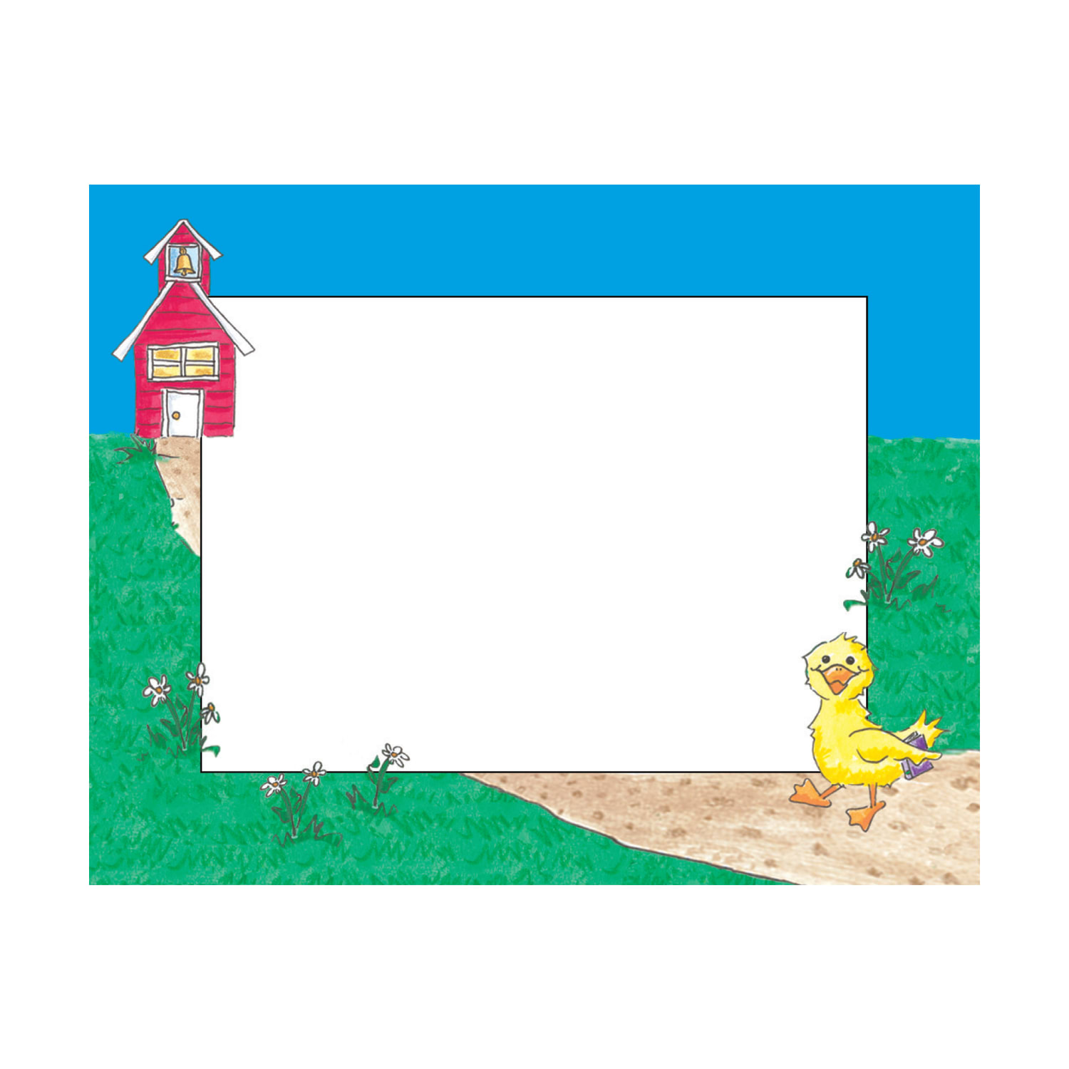 Barker Creek Self-Adhesive Name Badge Labels, 3 1/2in x 2 3/4in, Duck, Pack Of 45