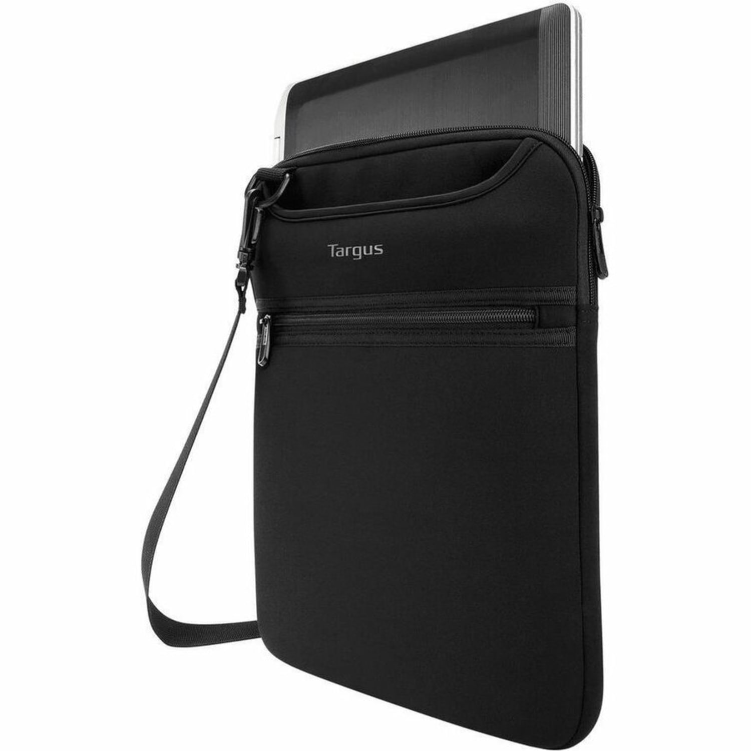 Targus 12in Vertical Slipcase with Hideaway Handles, Neoprene Body, Handle, Shoulder Strap, 10.3inH x 13.5inW x 1.2inD - Image 6