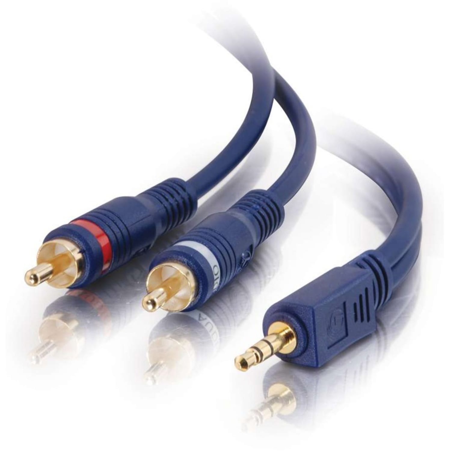 C2G 25ft Velocity One 3.5mm Stereo Male to Two RCA Stereo Male Y-Cable, 40616 - Image 4