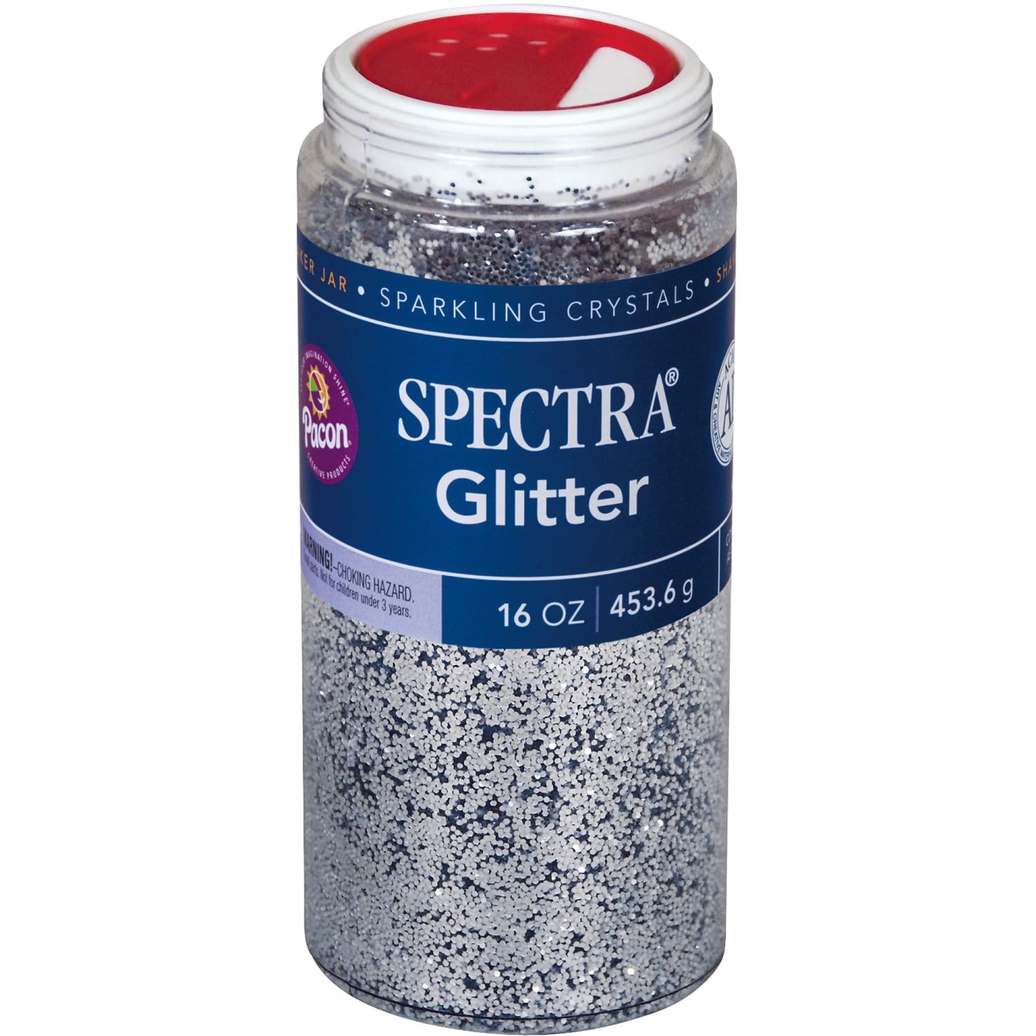 Pacon Glitter, Shaker-Top Can, Silver - Image 3