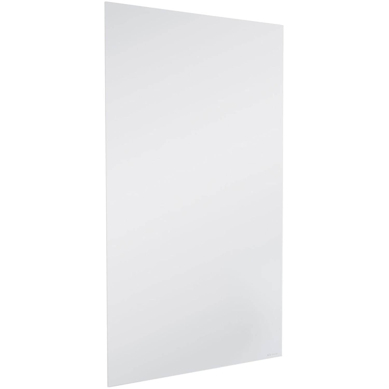 Quartet InvisaMount Vertical Glass Dry-Erase Board - 48x85 - 85in (7.1 ft) Width x 48in (4 ft) Height - White Glass Surface - Rectangle - Vertical - Magnetic - 1 Each - Image 3